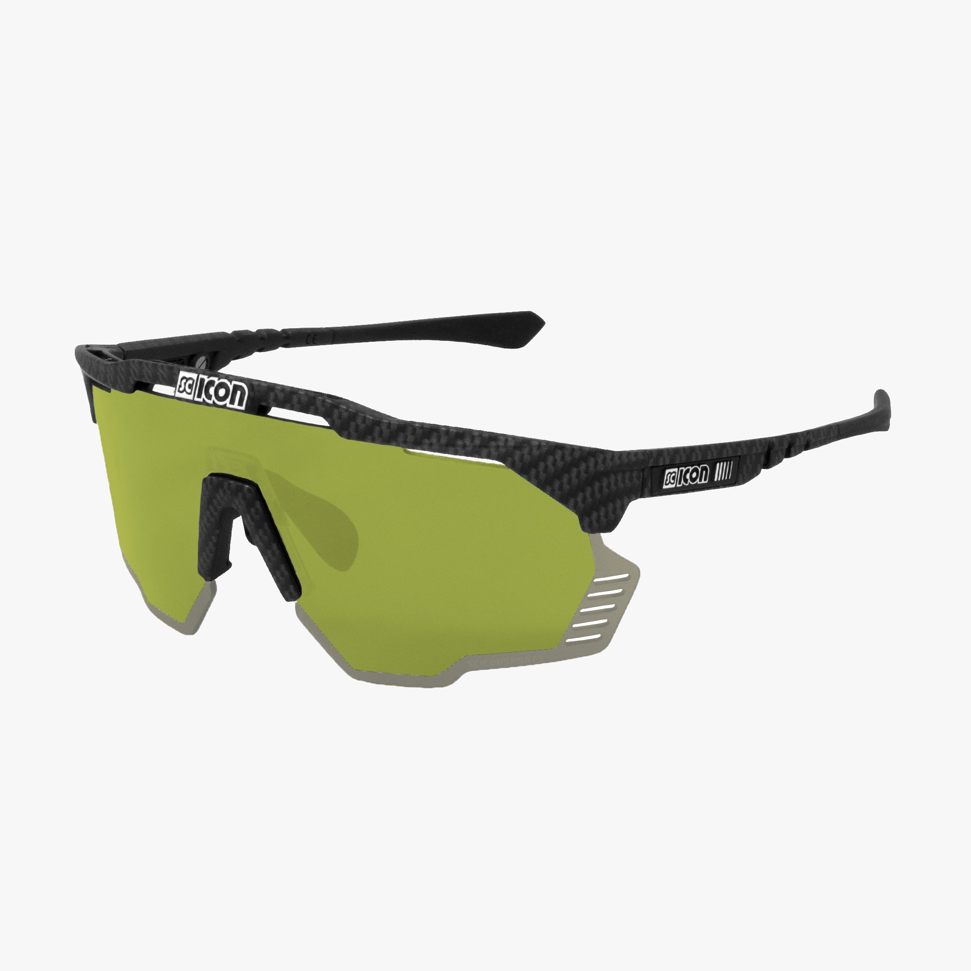最終値下げ　SCICON AEROSHADE KUNKEN Carbon/Green Aeroshade Kunken Sunglasses | Scicon Sports
