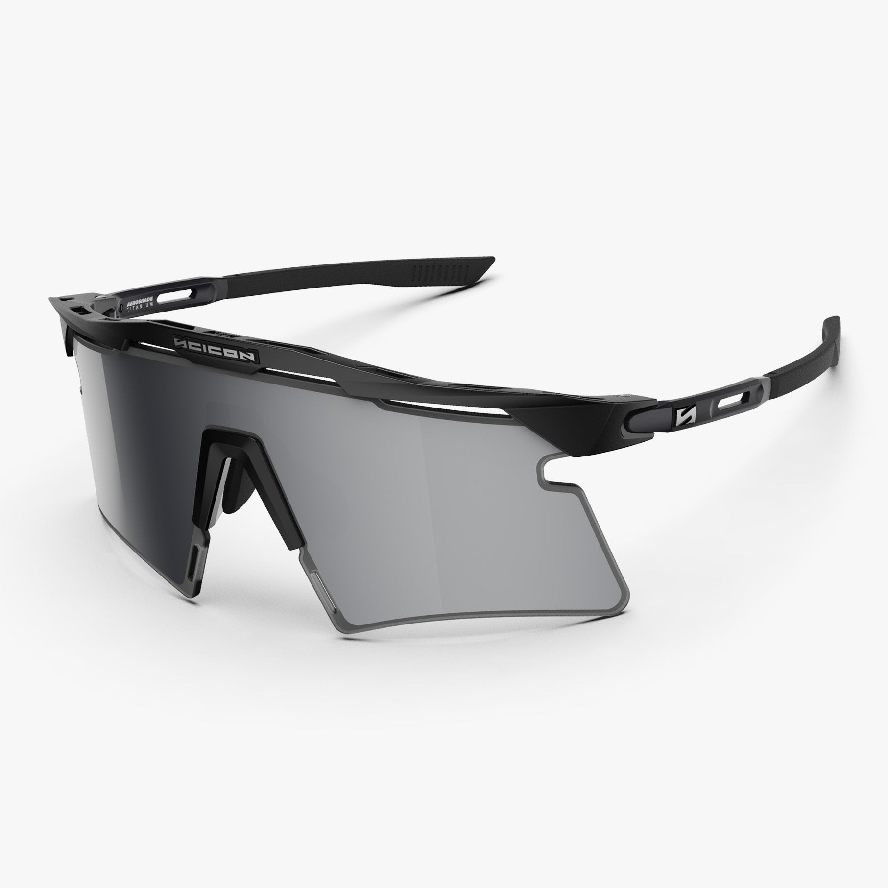 ウェア SCICON AEROSHADE 2.0 TITANIUM 2.0 Aeroshade 2.0 Titanium Sport Sunglasses | Scicon Sports