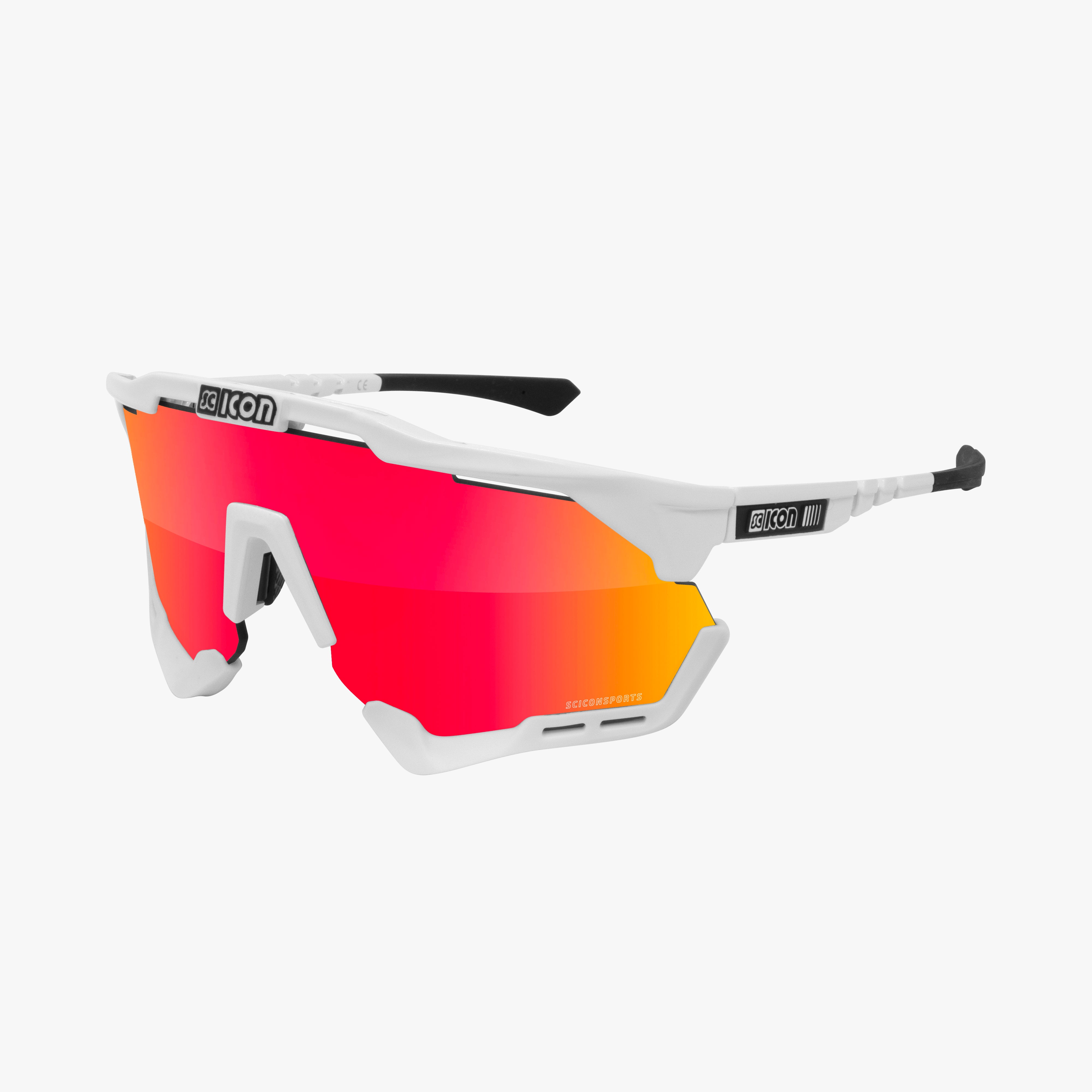 SCICON(シーコン) AEROSHADE(エアロシェード) サングラス XL White/Blue Aeroshade Sport Sunglasses | Scicon Sports