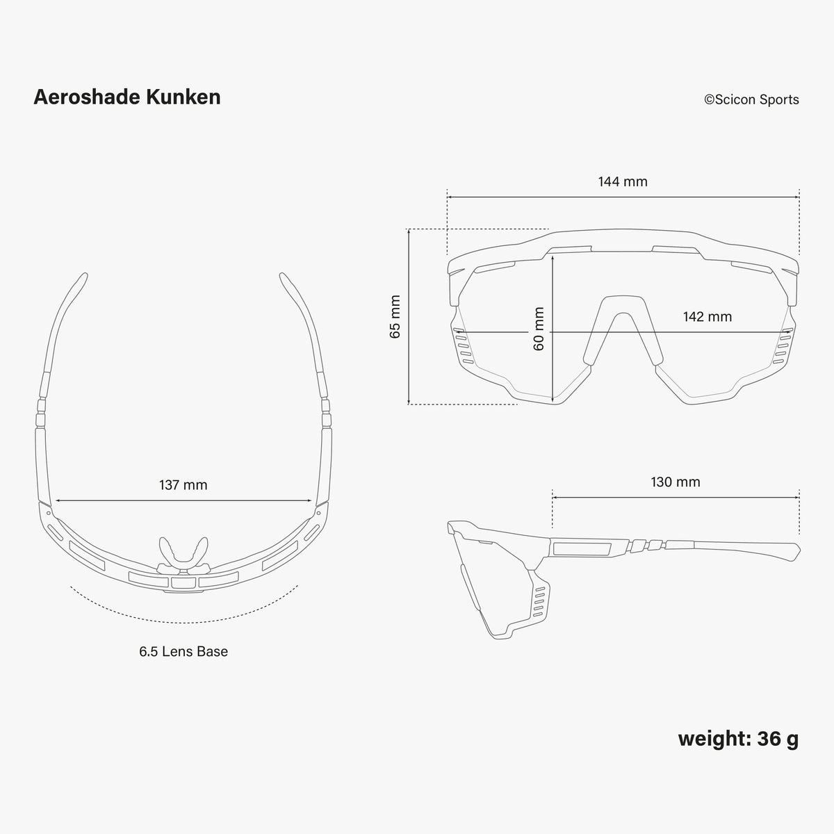Aeroshade Kunken dimensions