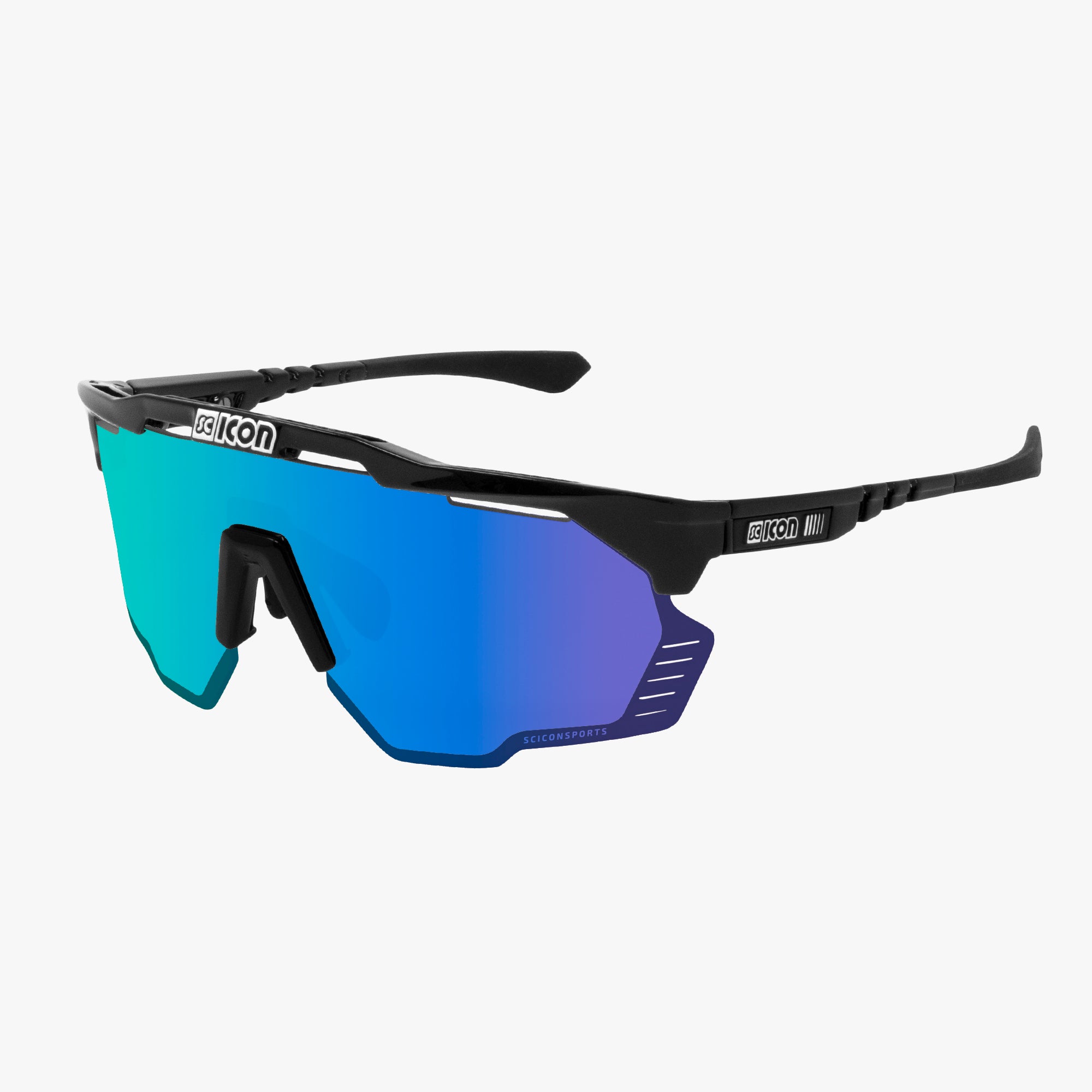 Carbon/Green Aeroshade Kunken Sunglasses | Scicon Sports