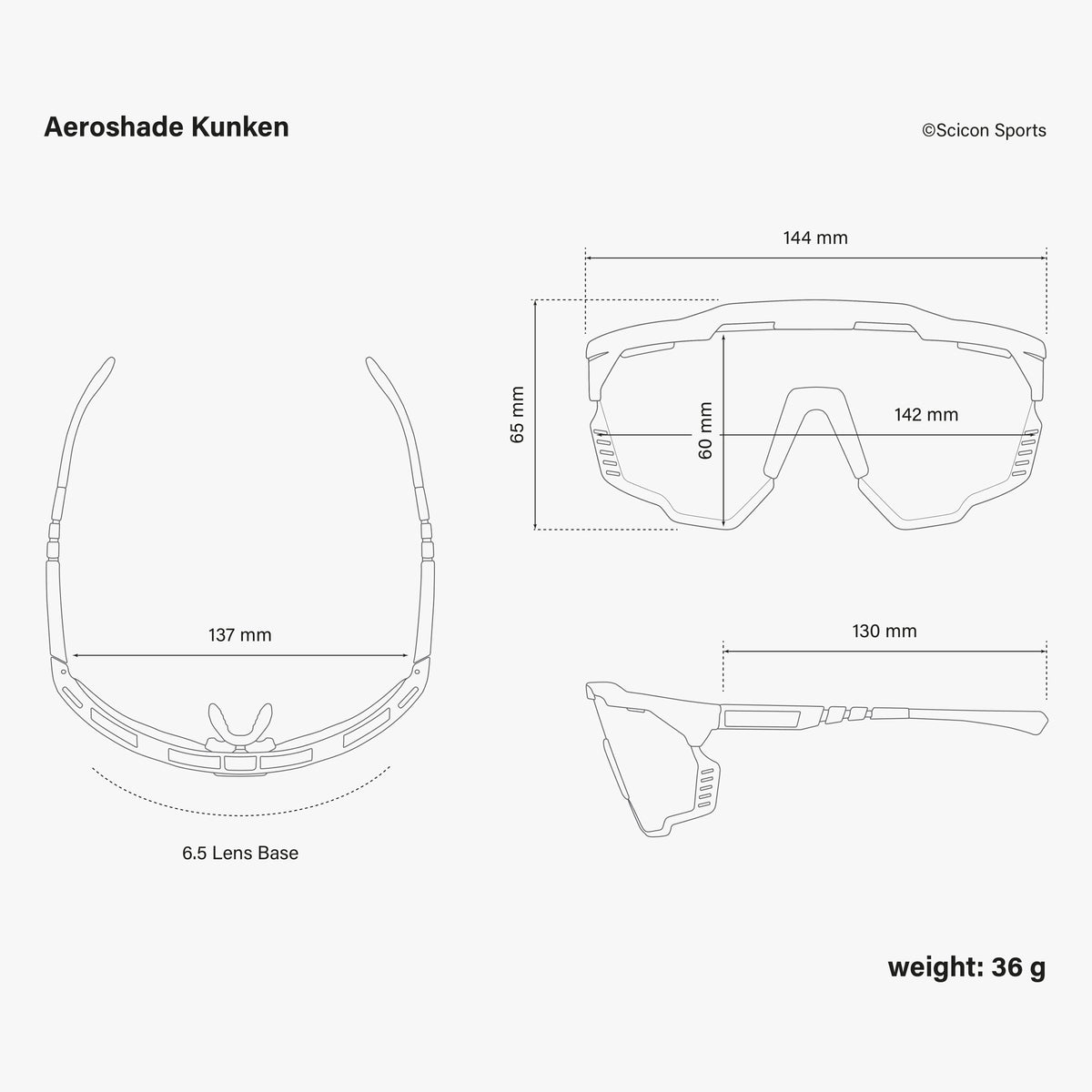 Aeroshade Kunken dimensions