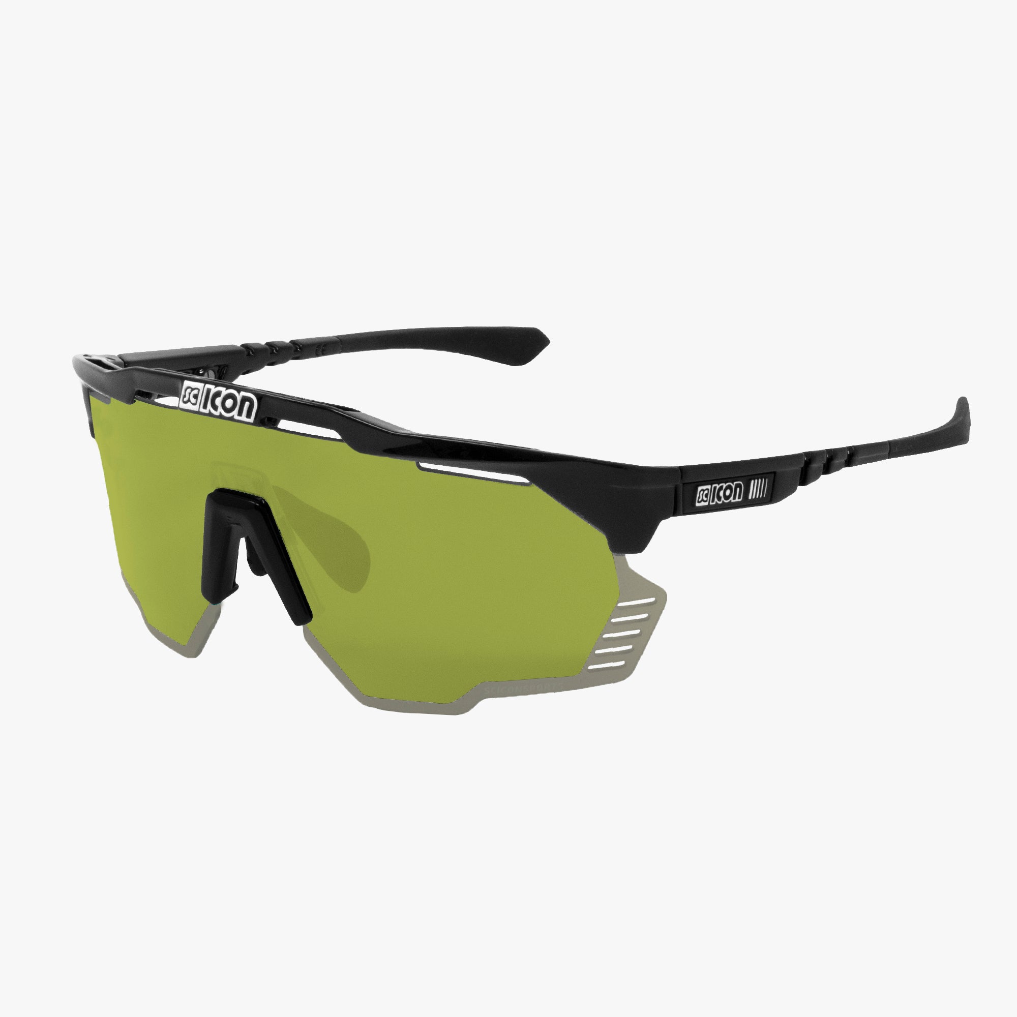 SCICON AEROSHADE KUNKEN GREEN FLUO展示品未使用 Green Fluo/Multimirror Green Aeroshade Kunken Sunglasses