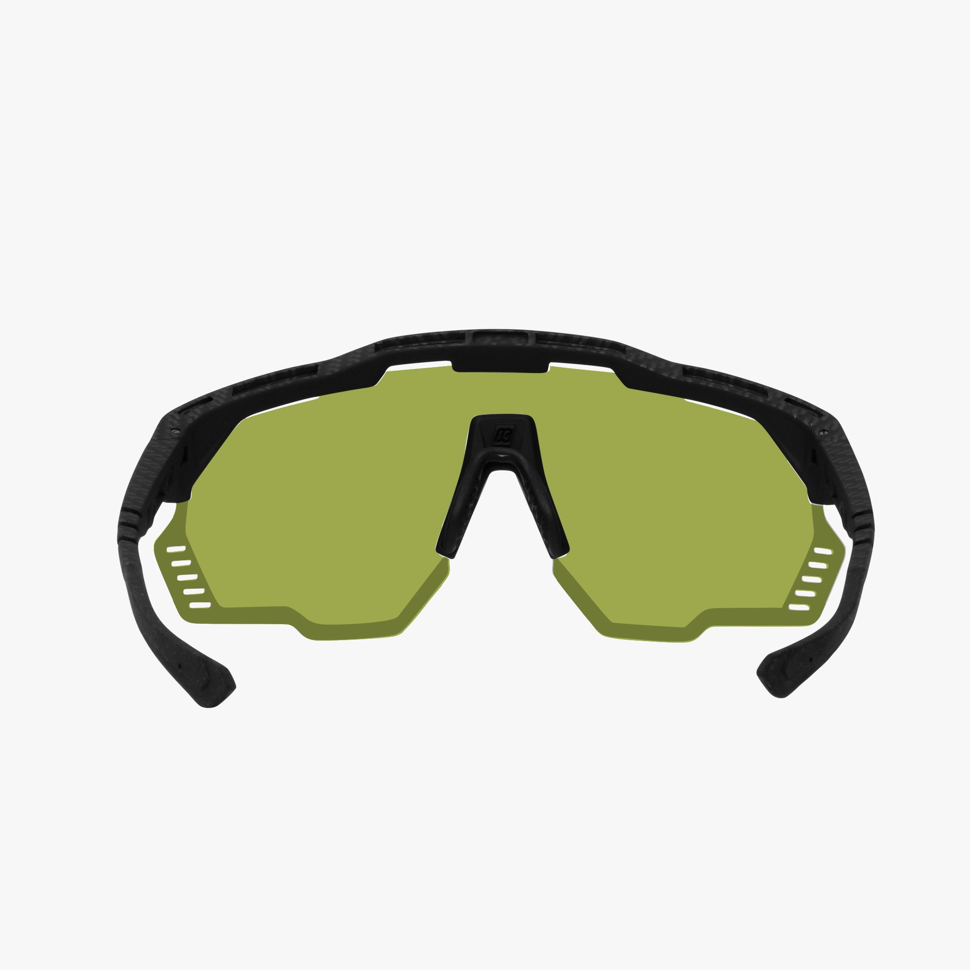 Carbon/Green Aeroshade Kunken Sunglasses | Scicon Sports