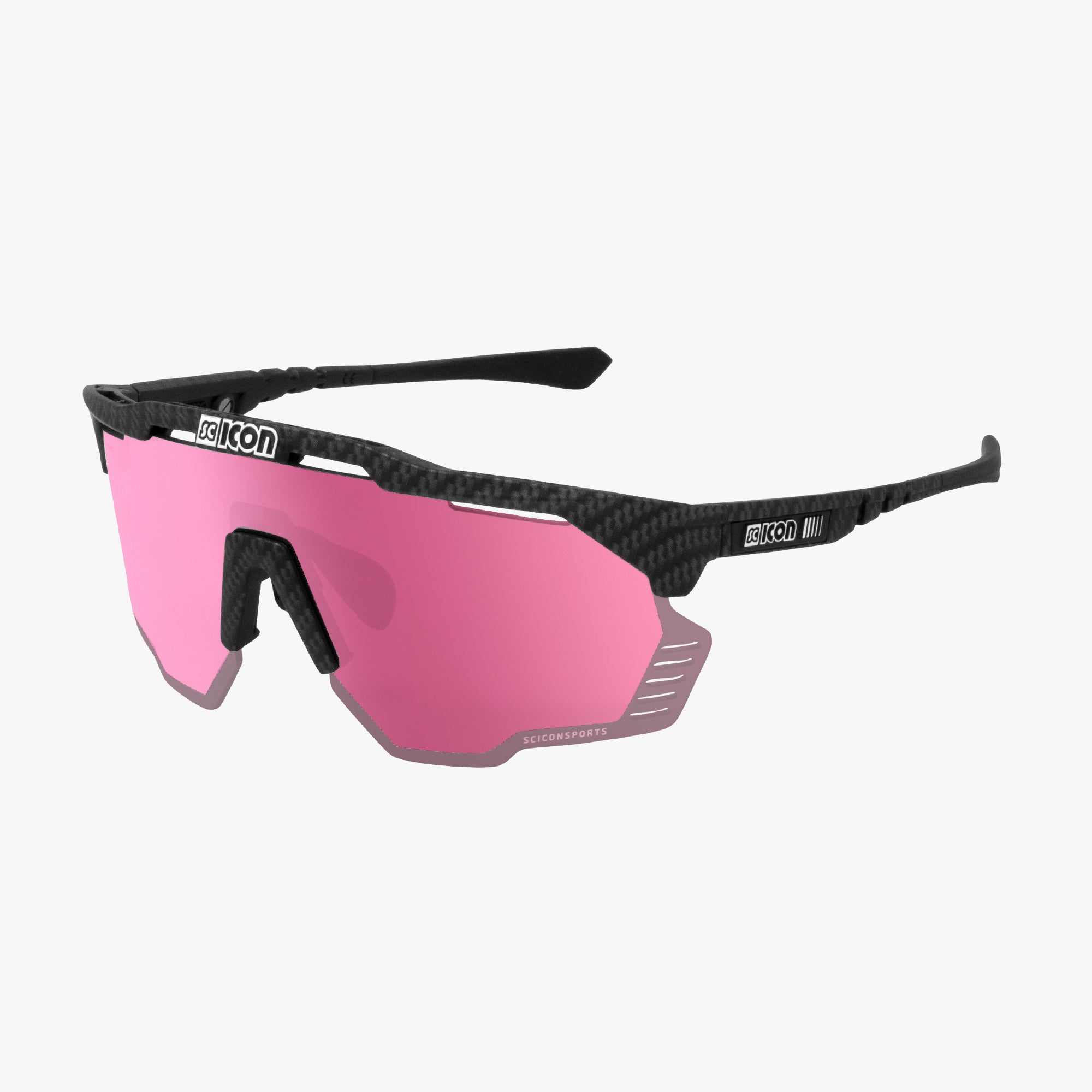 Carbon/Green Aeroshade Kunken Sunglasses | Scicon Sports