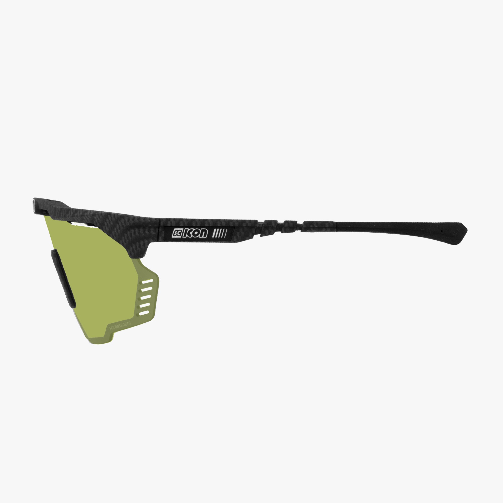 Carbon/Green Aeroshade Kunken Sunglasses | Scicon Sports