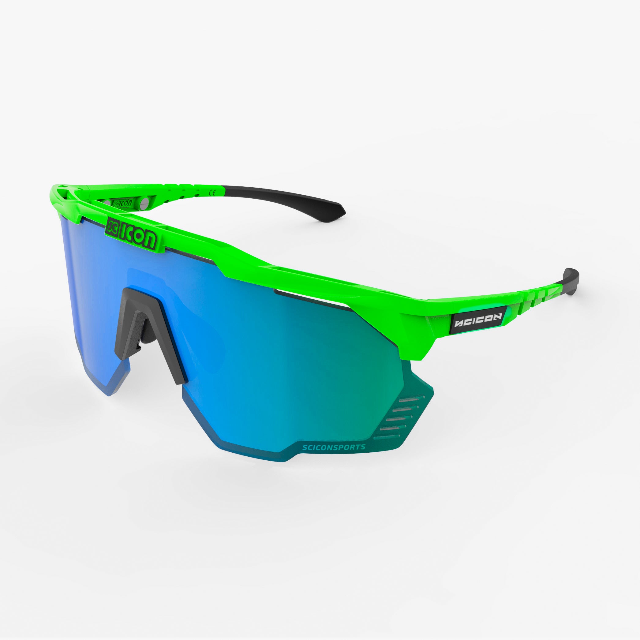 Yellow Fluo/Multimirror Blue Aeroshade Kunken Sunglasses