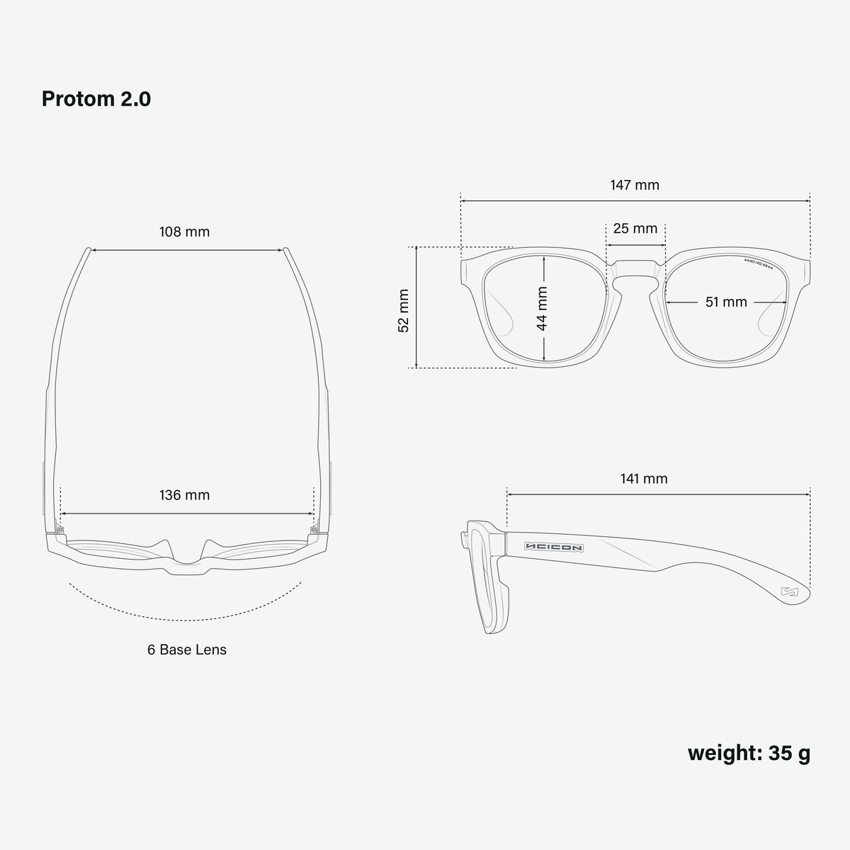 Matte Black   Smoke dimensions