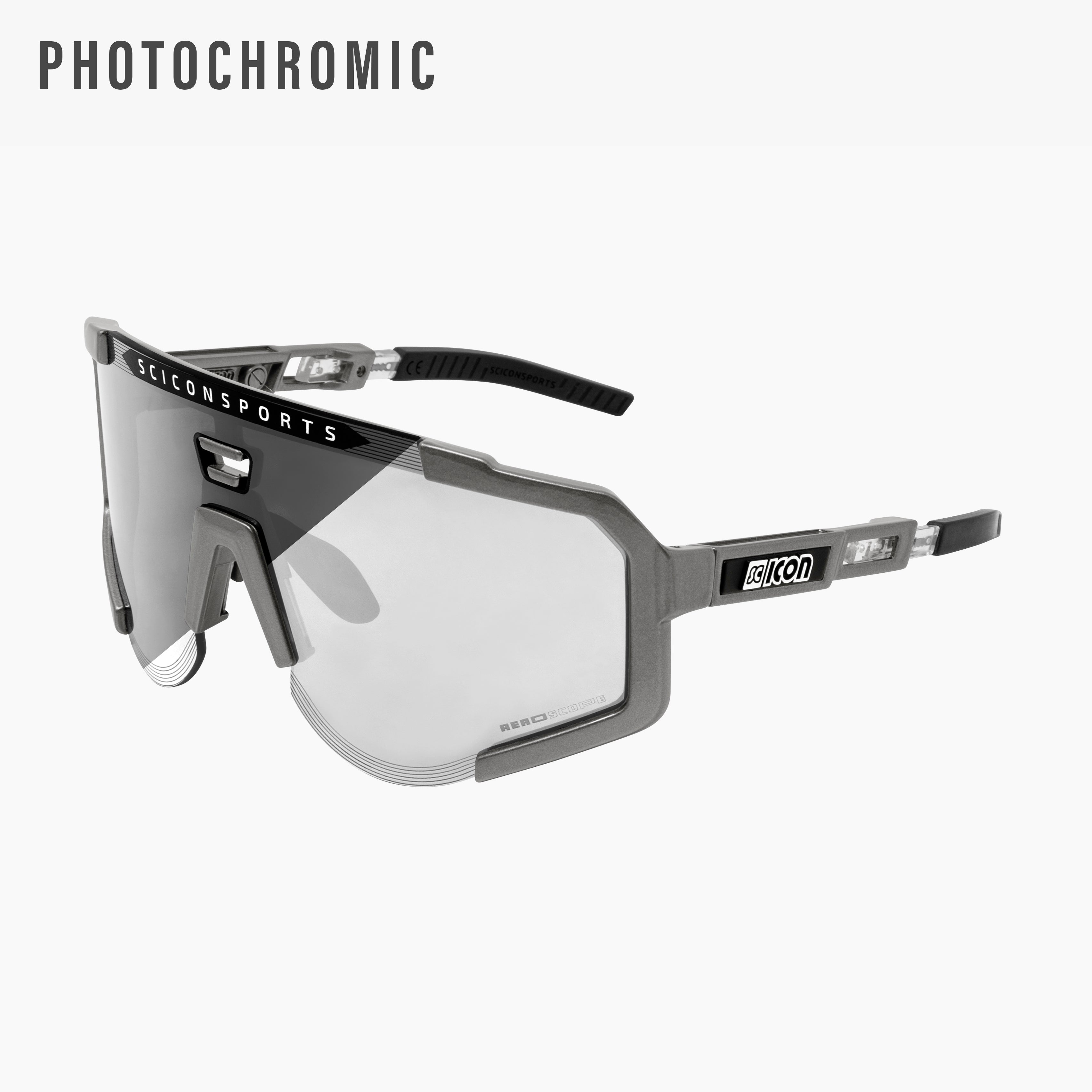 シーコン AEROSCOPE Crystal/ Silver Sports | Aeroscope Sport Sunglasses