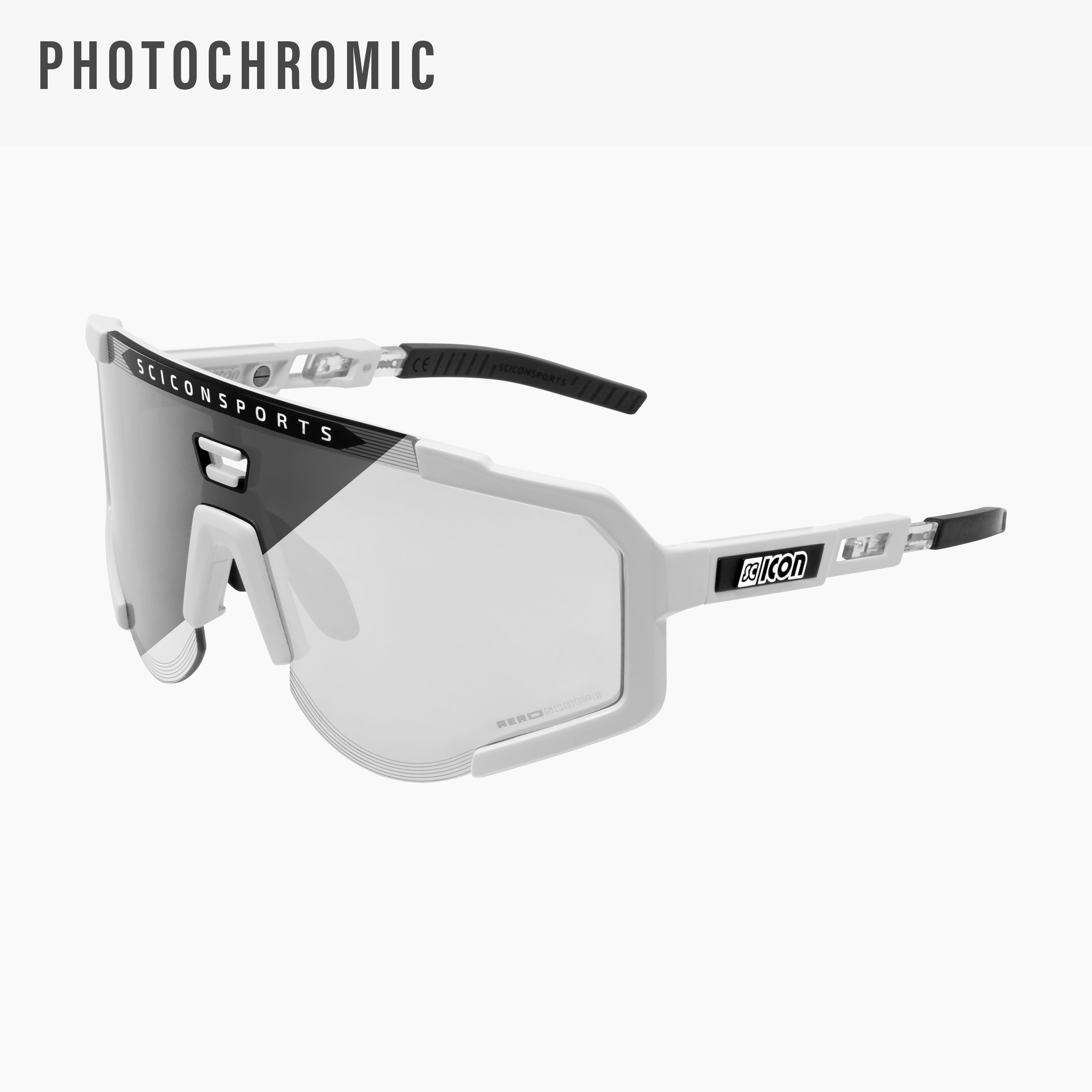 Crystal/Photocromatic Silver Aeroscope Sport Sunglasses