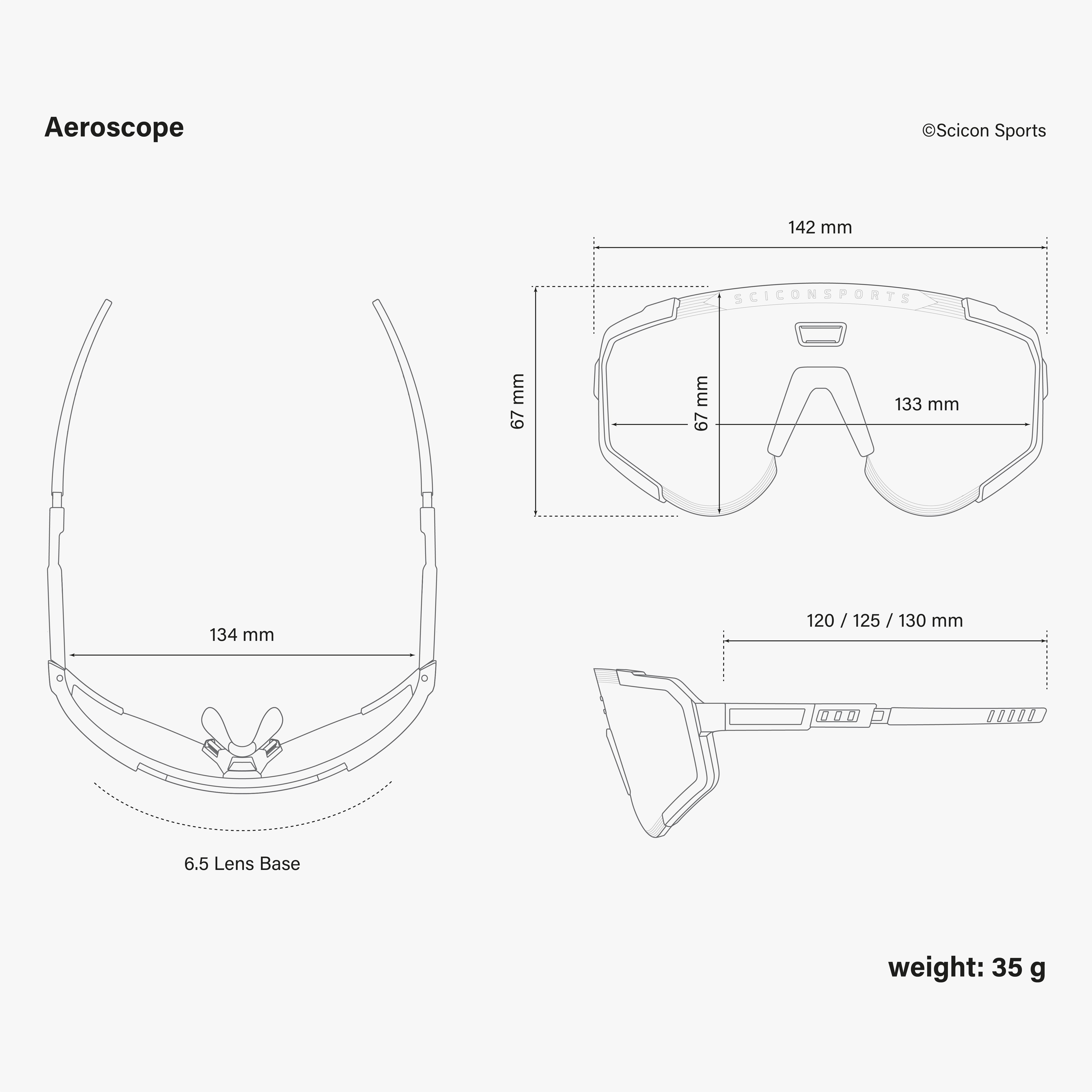 White World Champion/Multimirror Bronze Aeroscope Sport Sunglasses