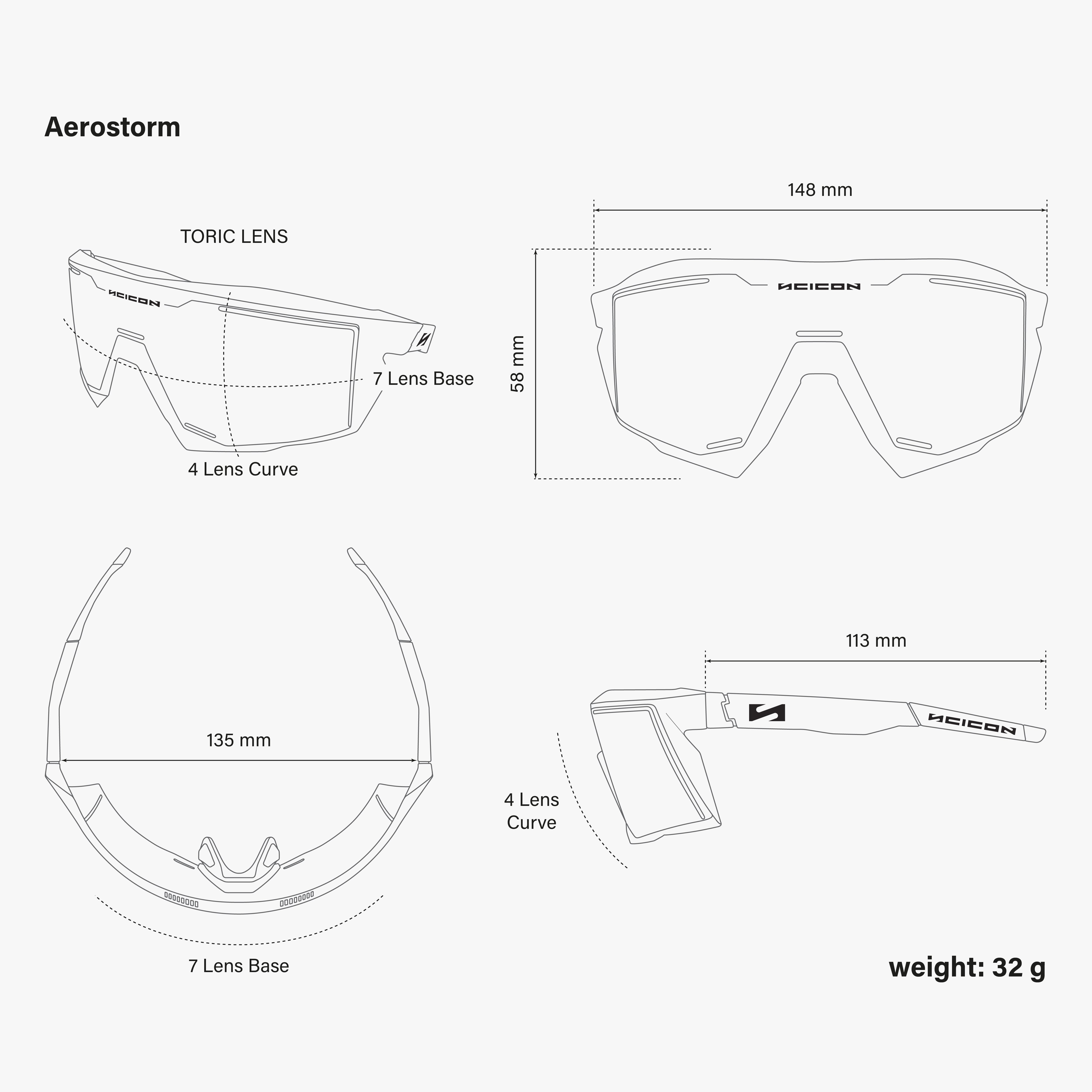 Aerostorm Sport Sunglasses | Scicon Sports