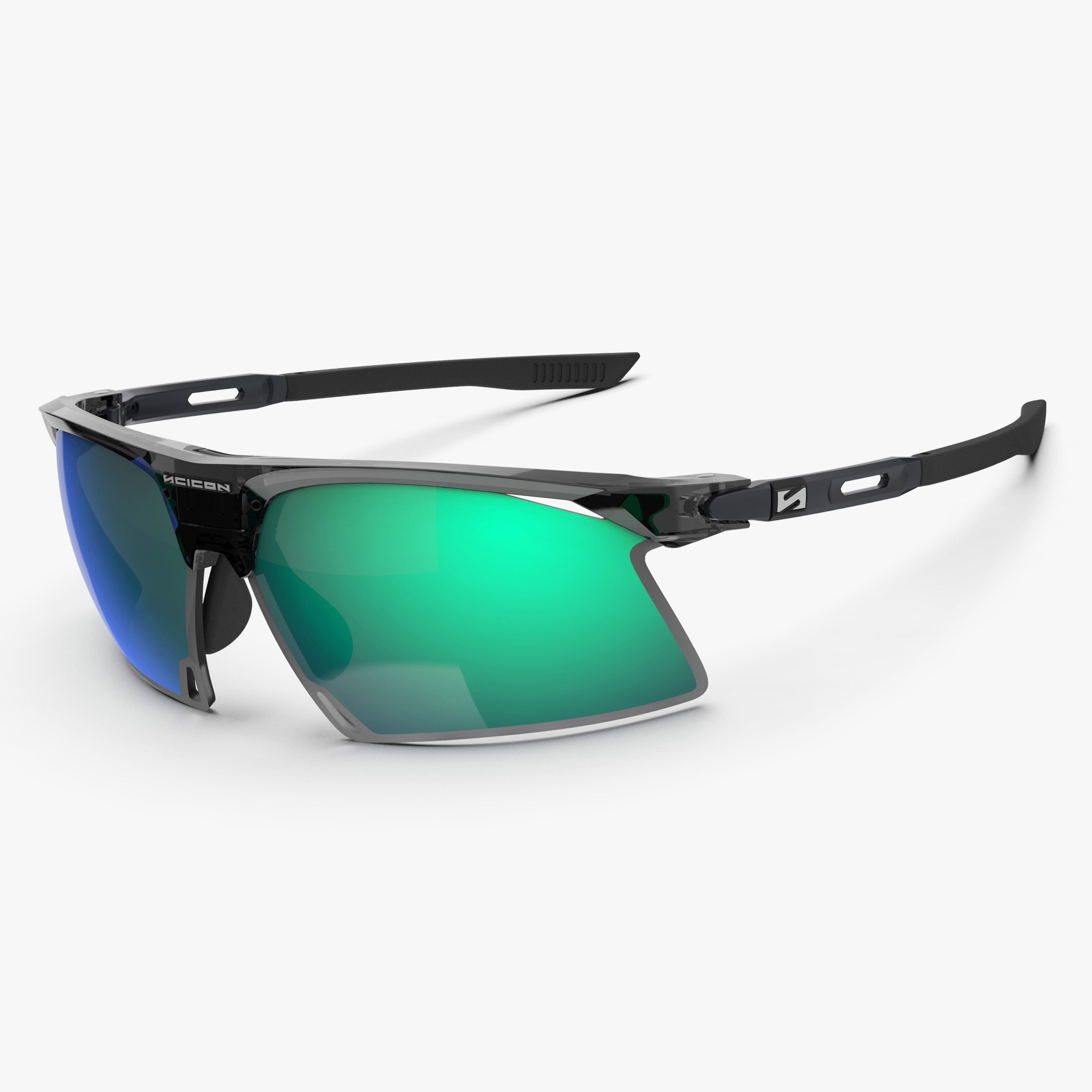 Aerobeam Black Crystal Gloss + Multimirror Blue Green hero