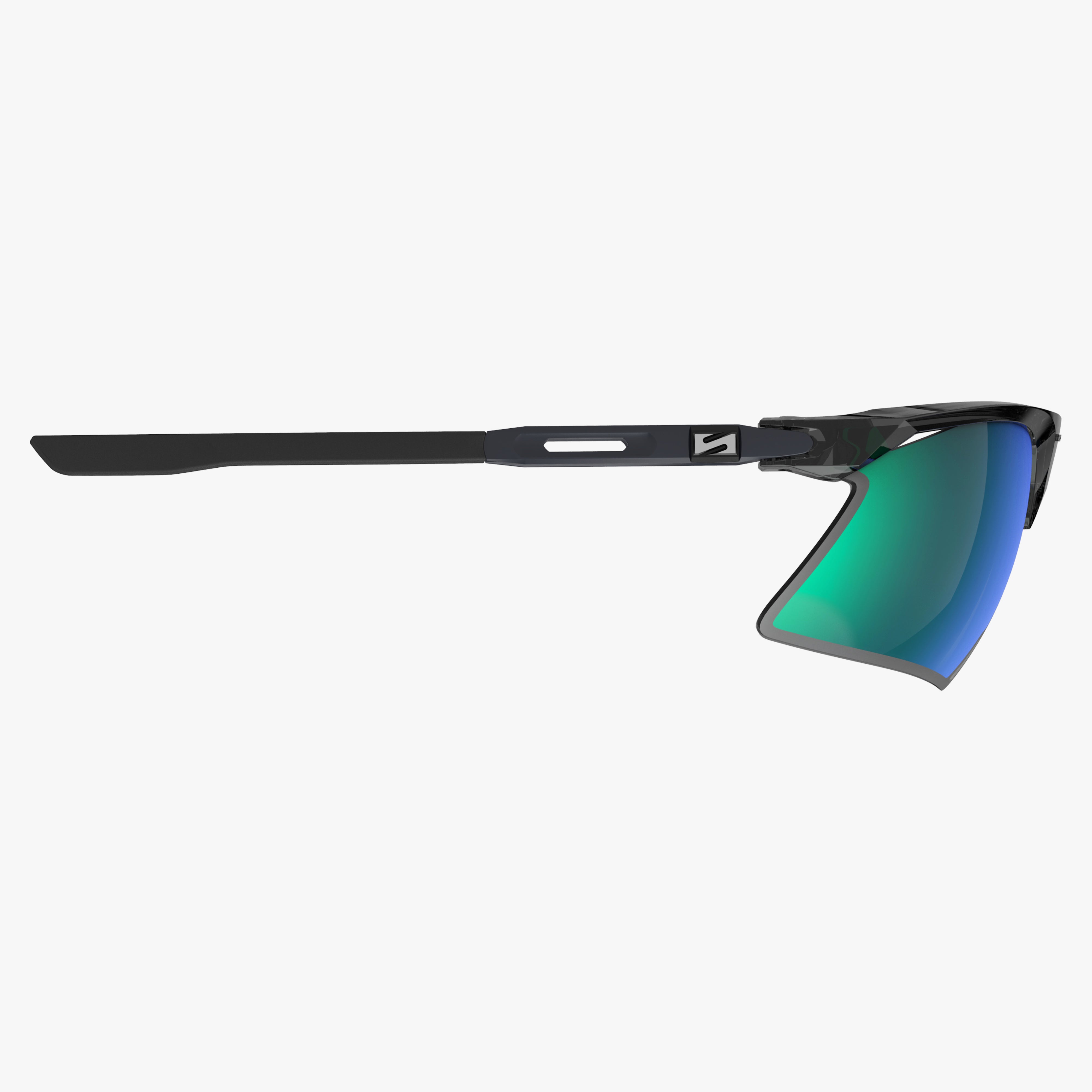 Aerobeam Black Crystal Gloss + Multimirror Blue Green side