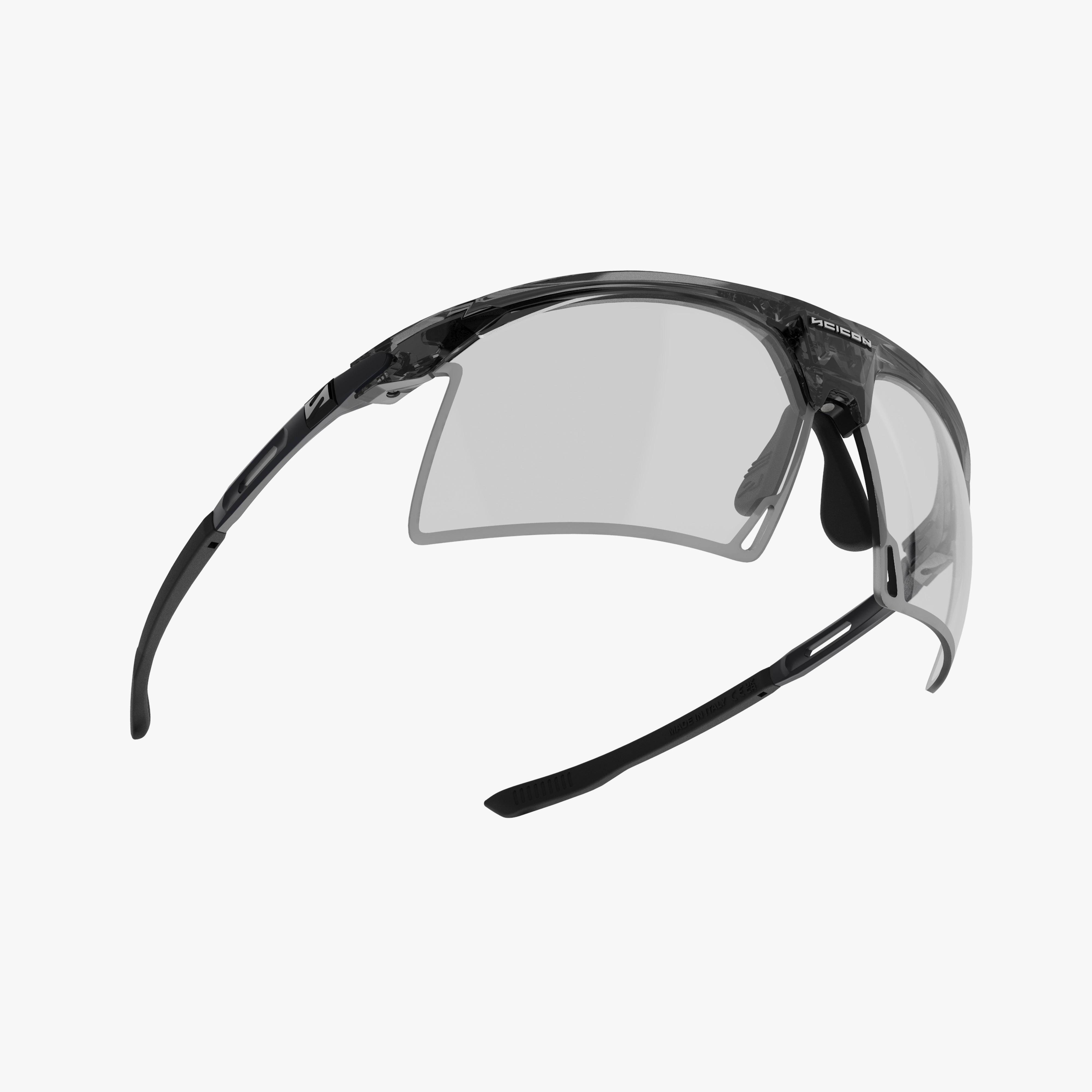 Aerobeam Black Crystal Gloss + Photochromic Clear to Green Blue fly