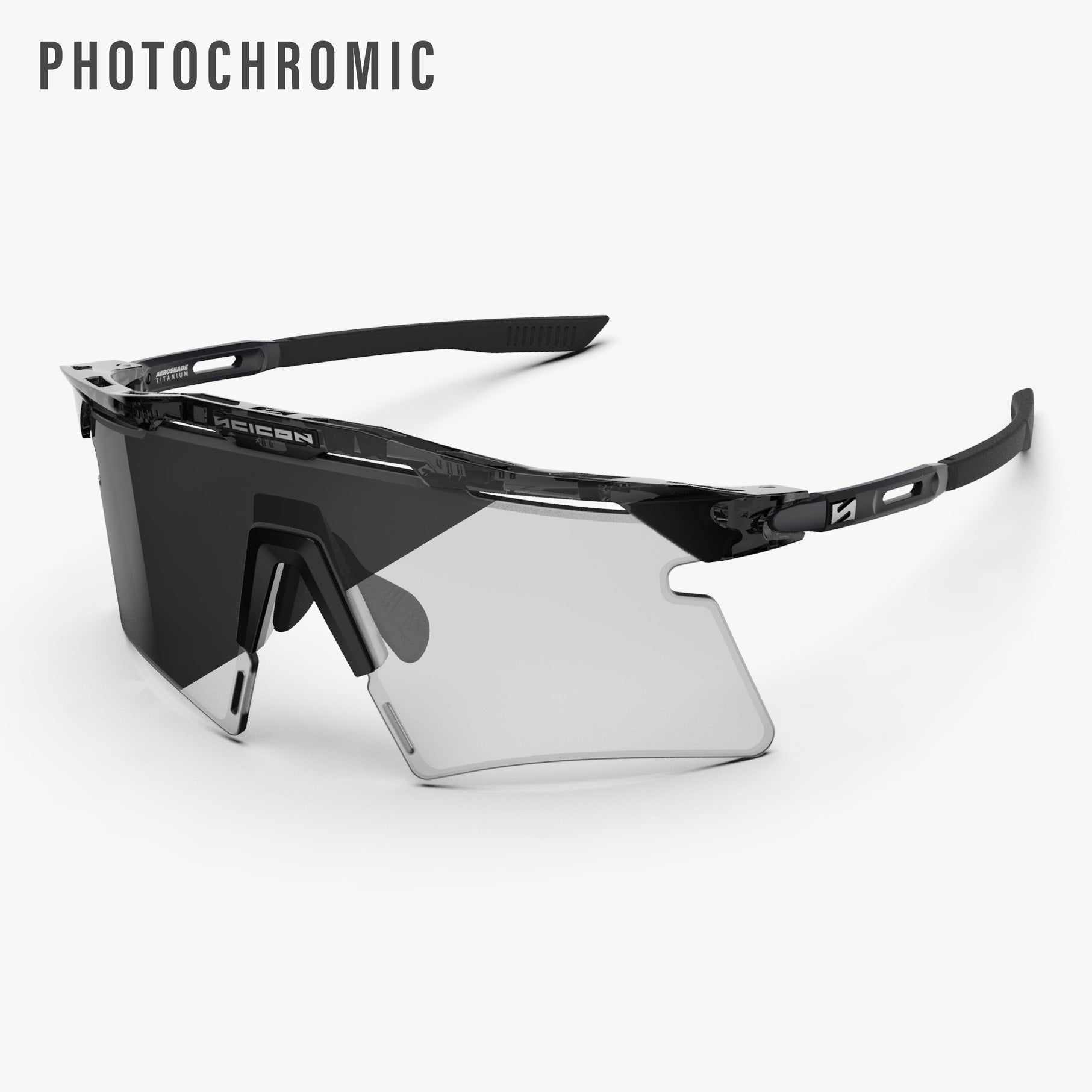 Aeroshade Titanium Crystal Black Photochromic Grey hero