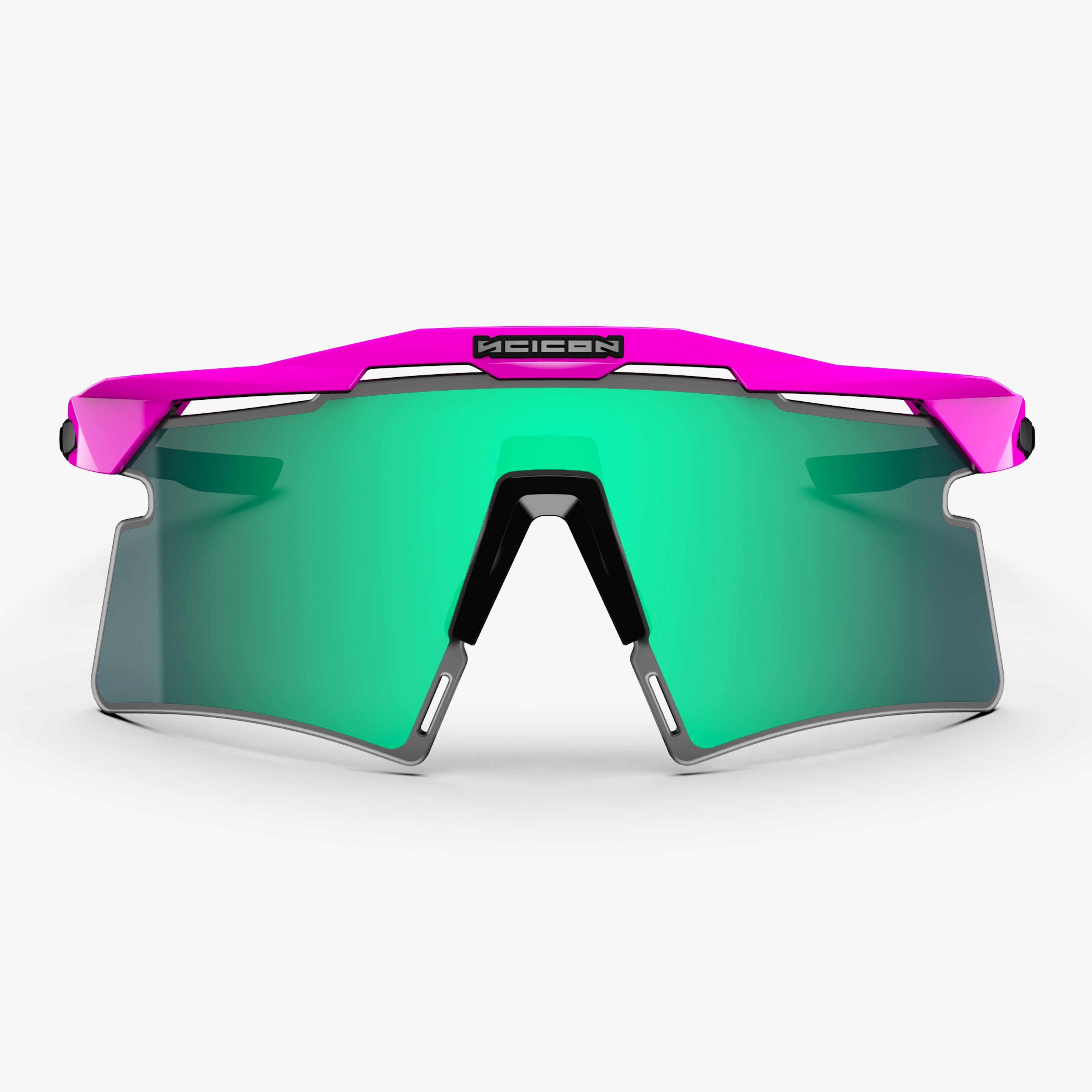 Aeroshade 2.0 Titanium Pink Fluo Multimirror Blue Green front