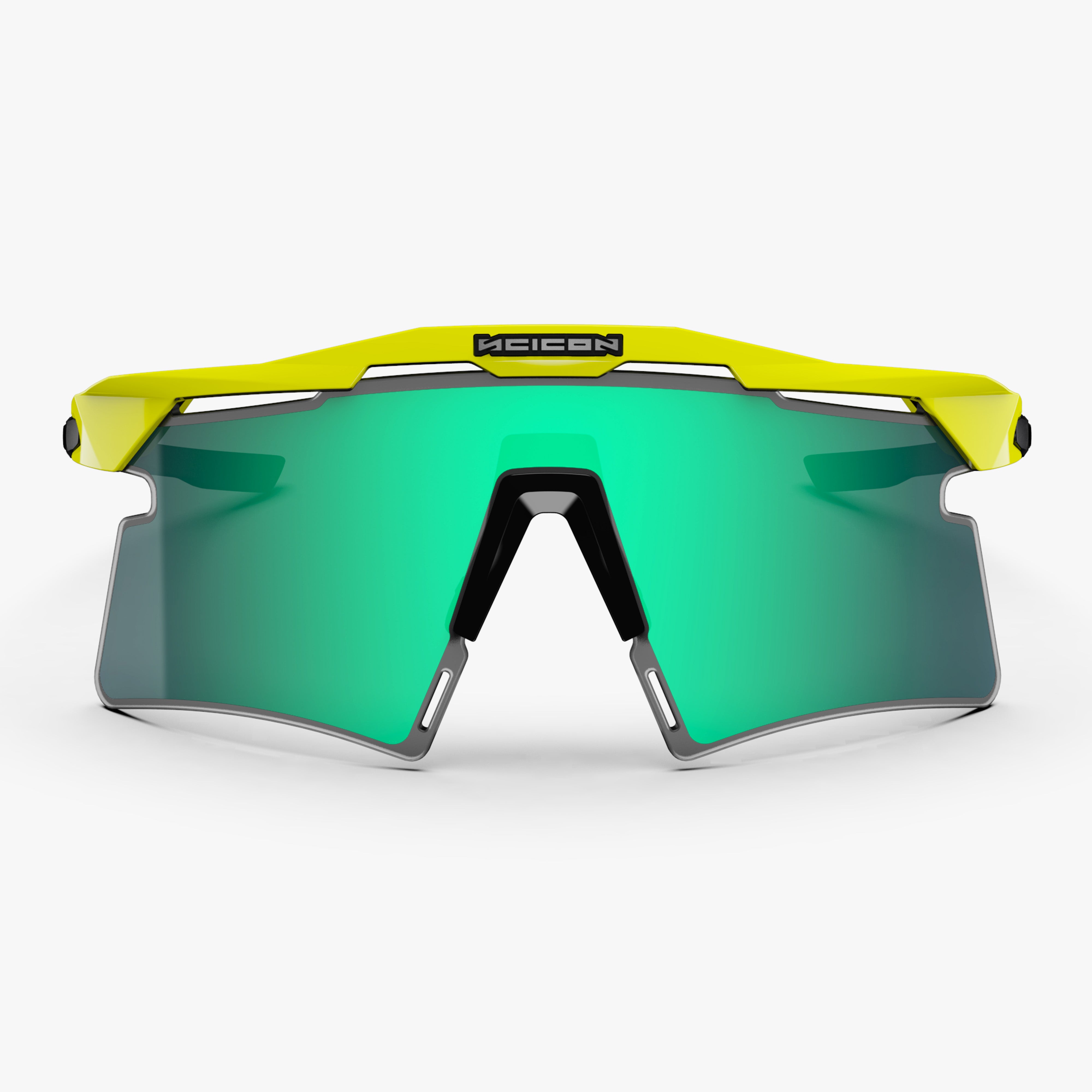 Aeroshade 2.0 Titanium Yellow Fluo Multimirror Blue Green front