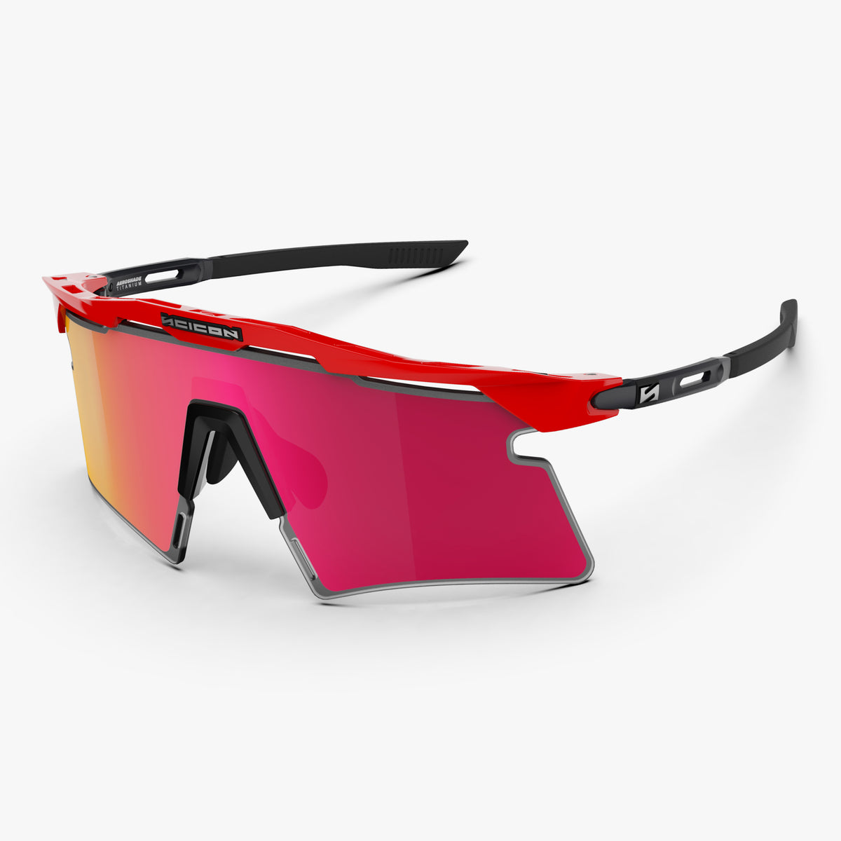 Aeroshade 2.0 Titanium Red Multimirror Sunburst hero