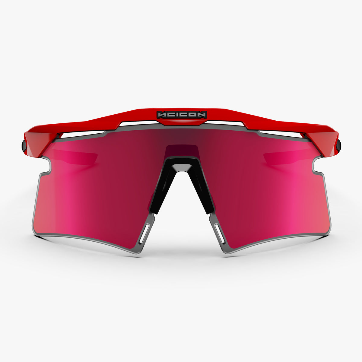 Aeroshade 2.0 Titanium Red Multimirror Sunburst front