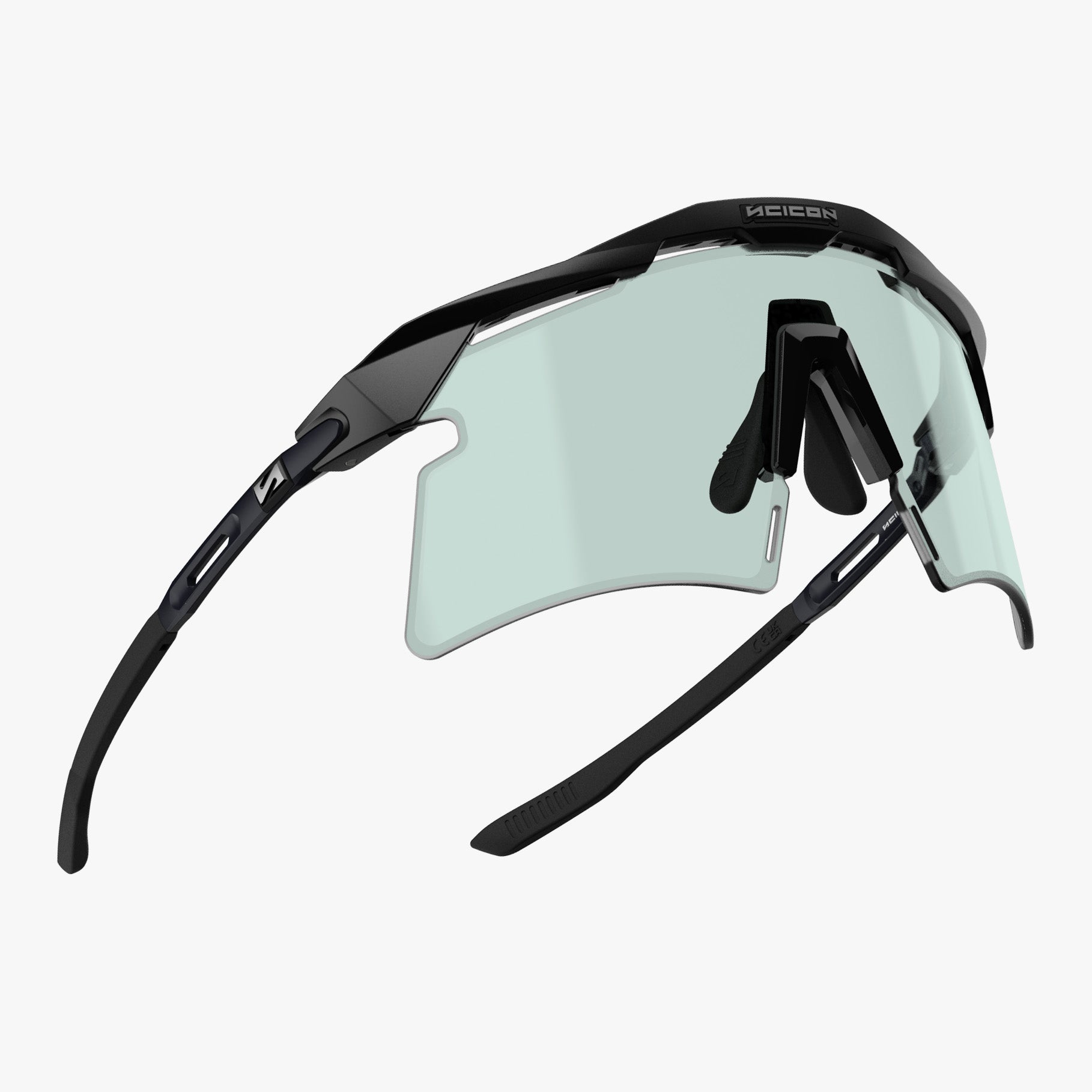 Aeroshade Titanium Black Matte Photochromic Blue Green fly
