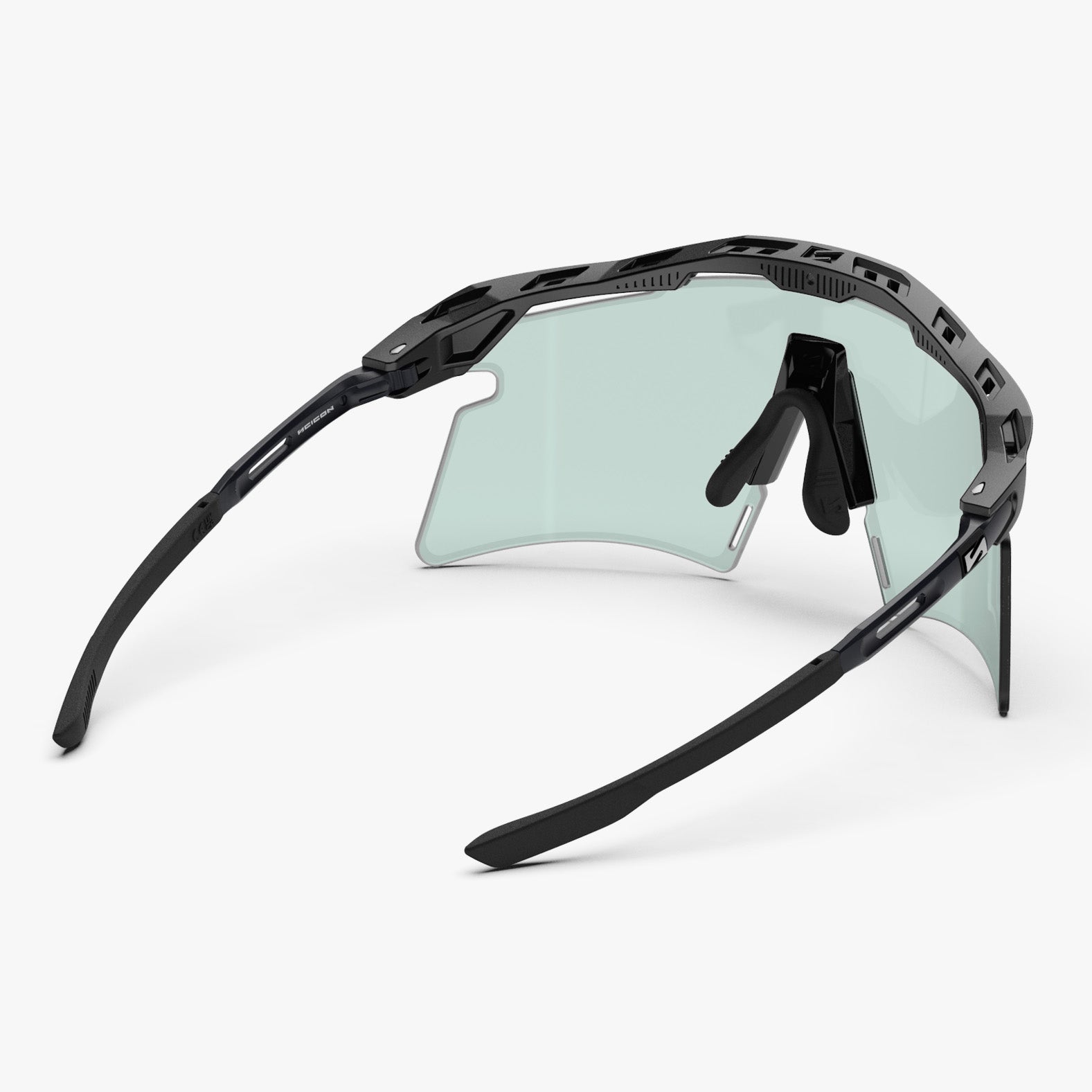 Aeroshade Titanium Black Matte Photochromic Blue Green back