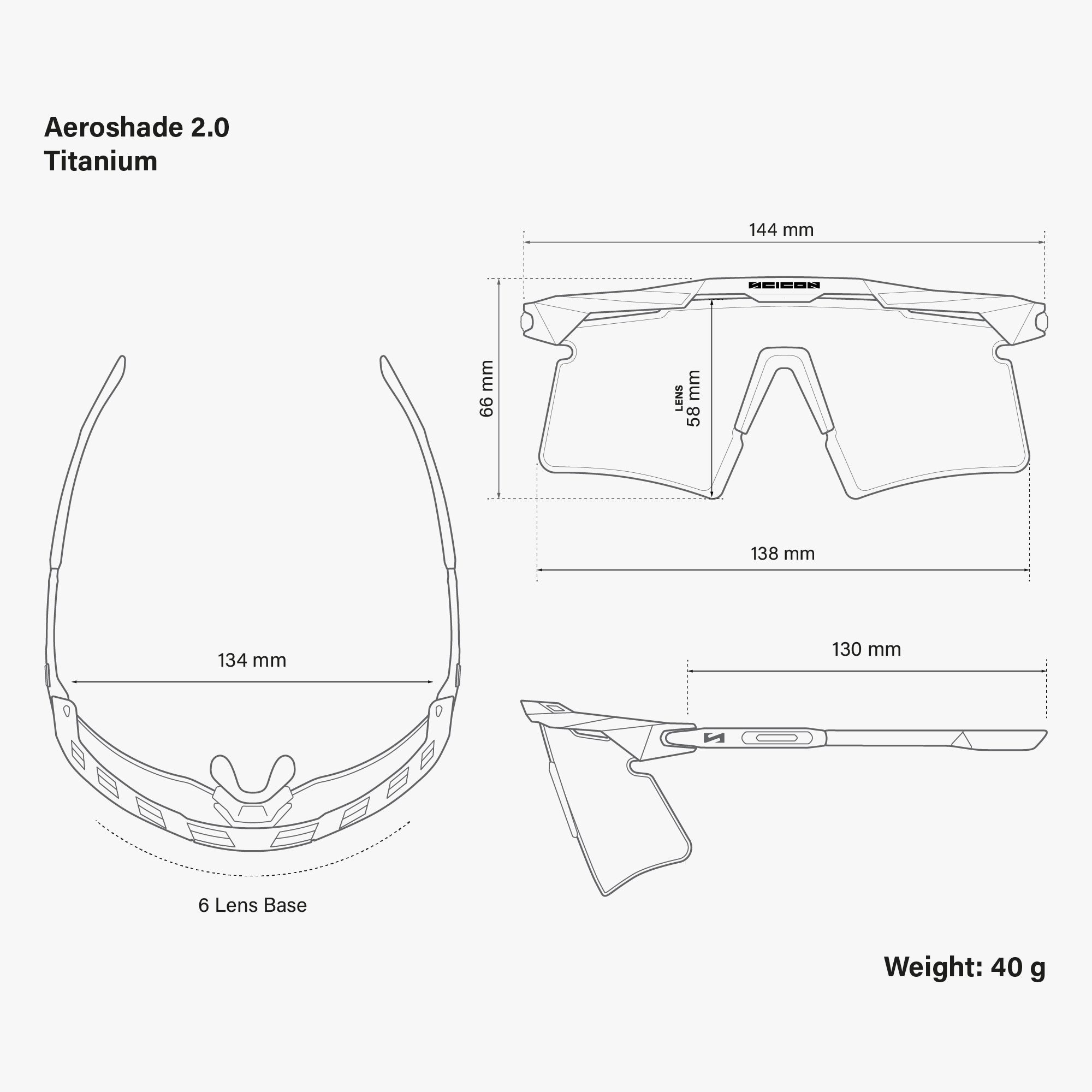AEROSHADE 2.0 TITANIUM PHOTOCHROMIC