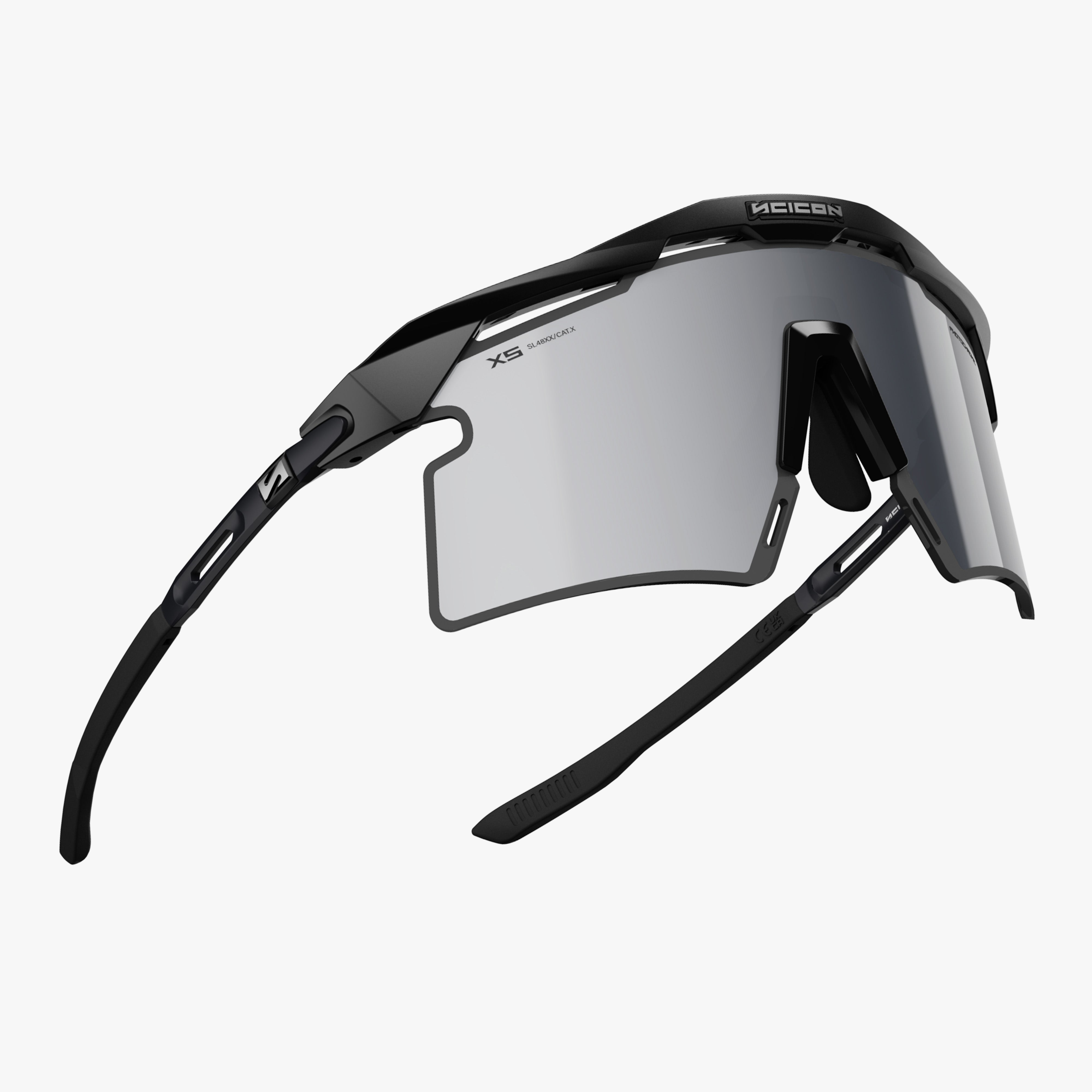 Aeroshade 2.0 Titanium XS Matte Black Multimirror Silver fly