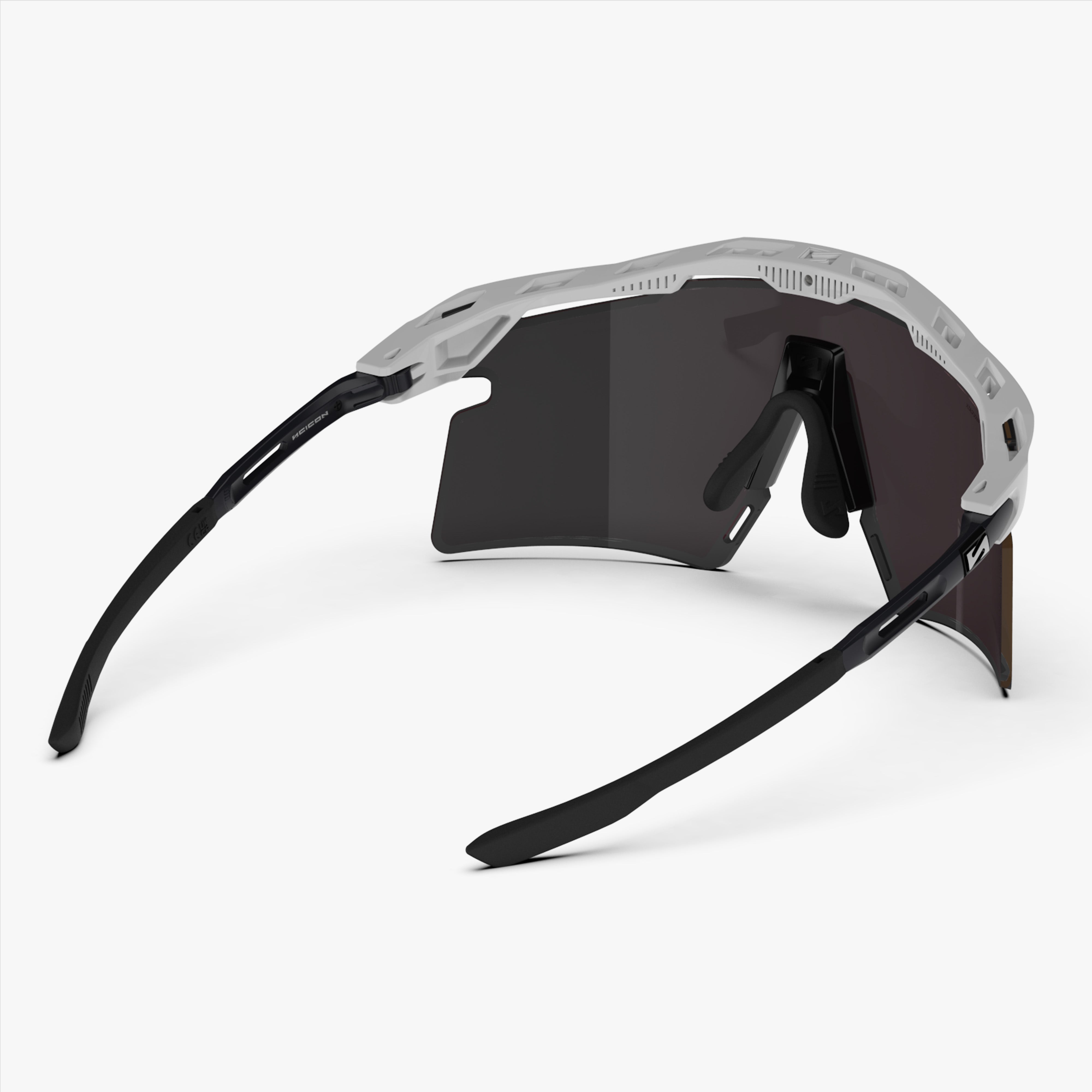 Aeroshade 2.0 Titanium XS White Matte Multimirror Sunburst back