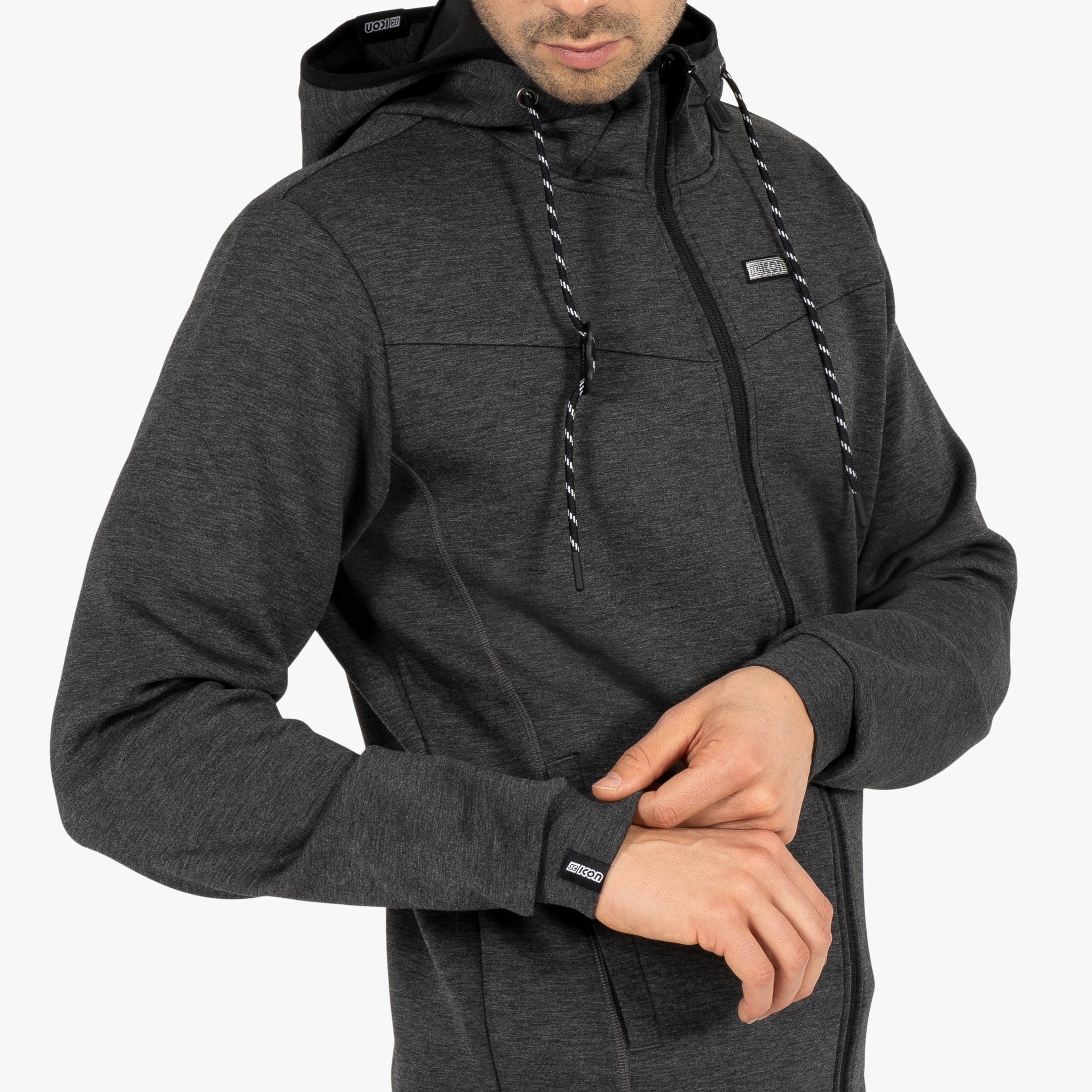 BLOUSON À CAPUCHE ZIPPÉE