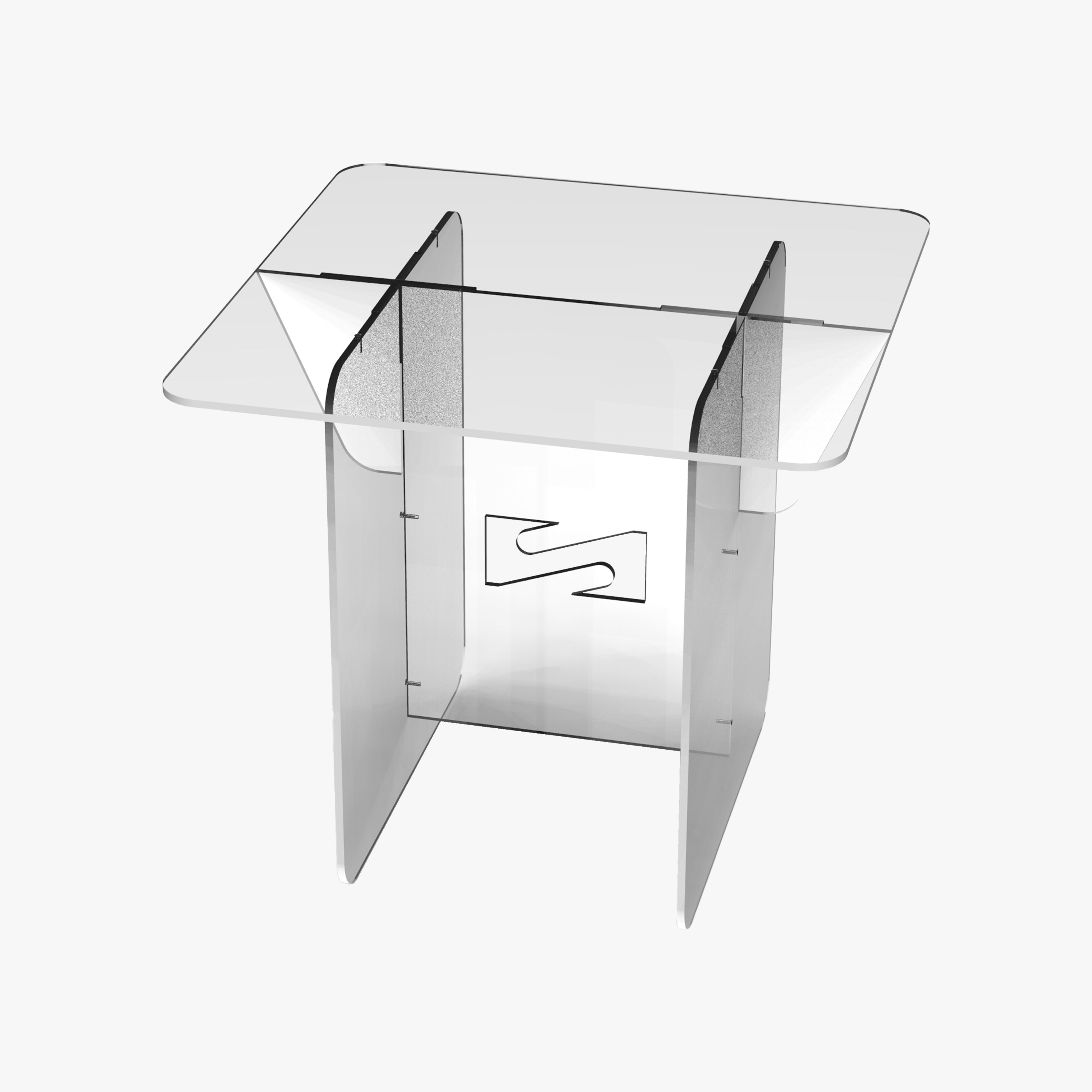 TABLE EN PLEXIGLAS