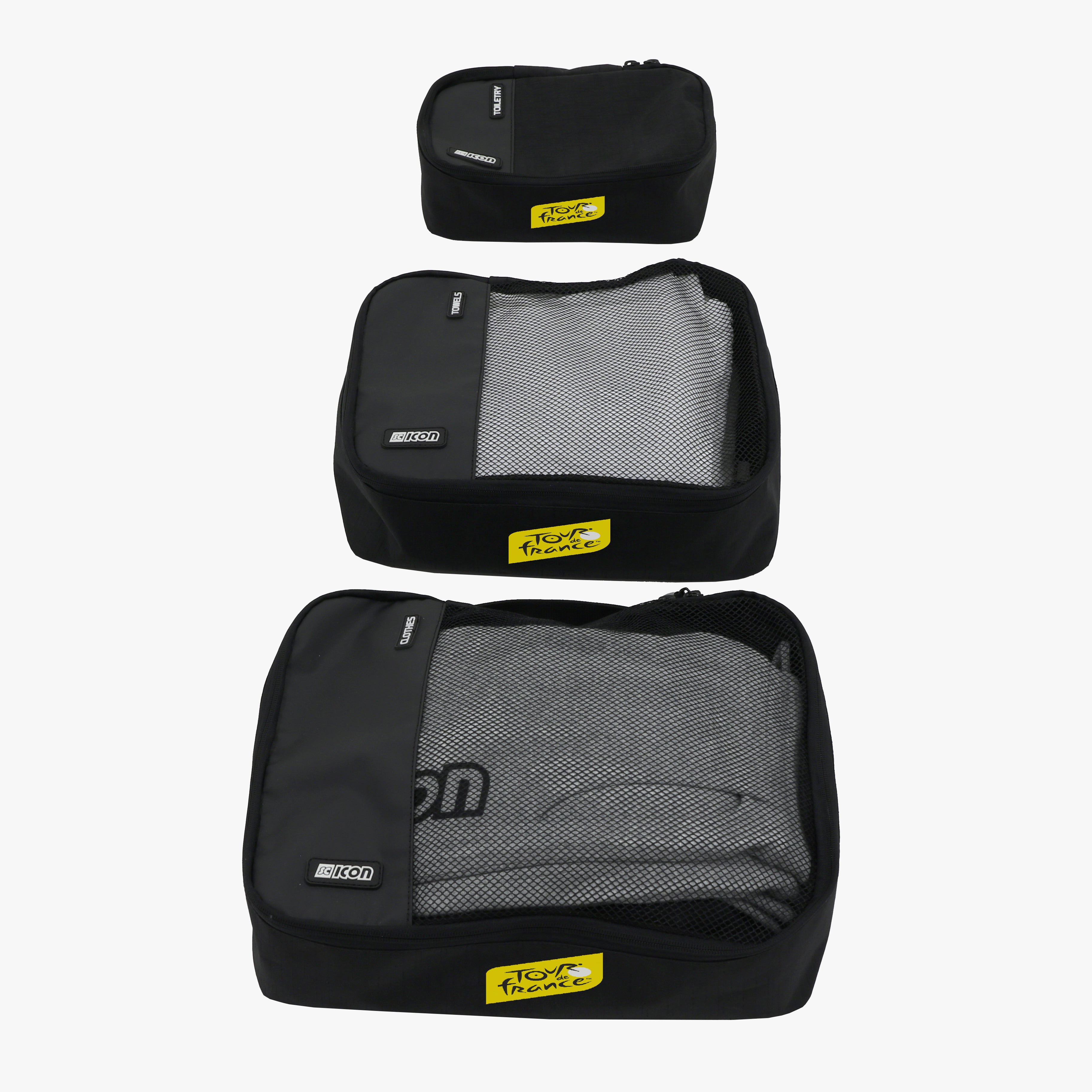 Black Travel Packing Cubes Set | Scicon Sports