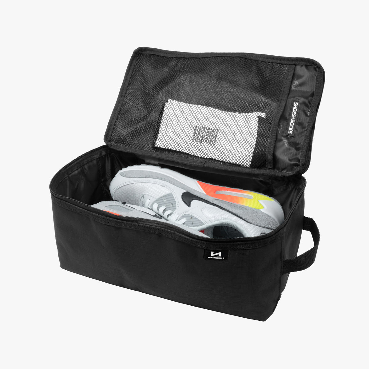 Sneakers bag open