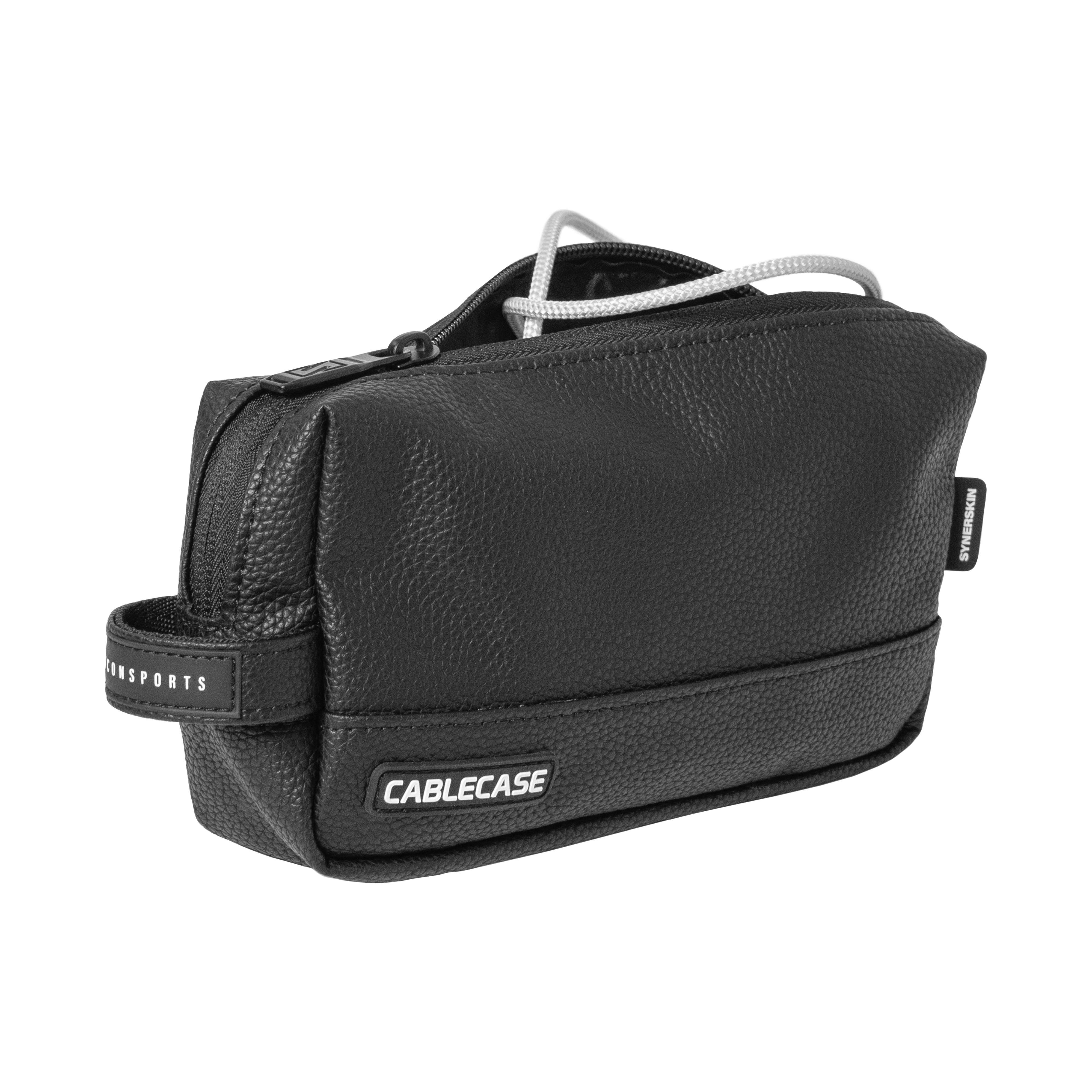 ELECTRONICS TRAVEL POUCH - VEGAN LEATHER SYNERSKIN™