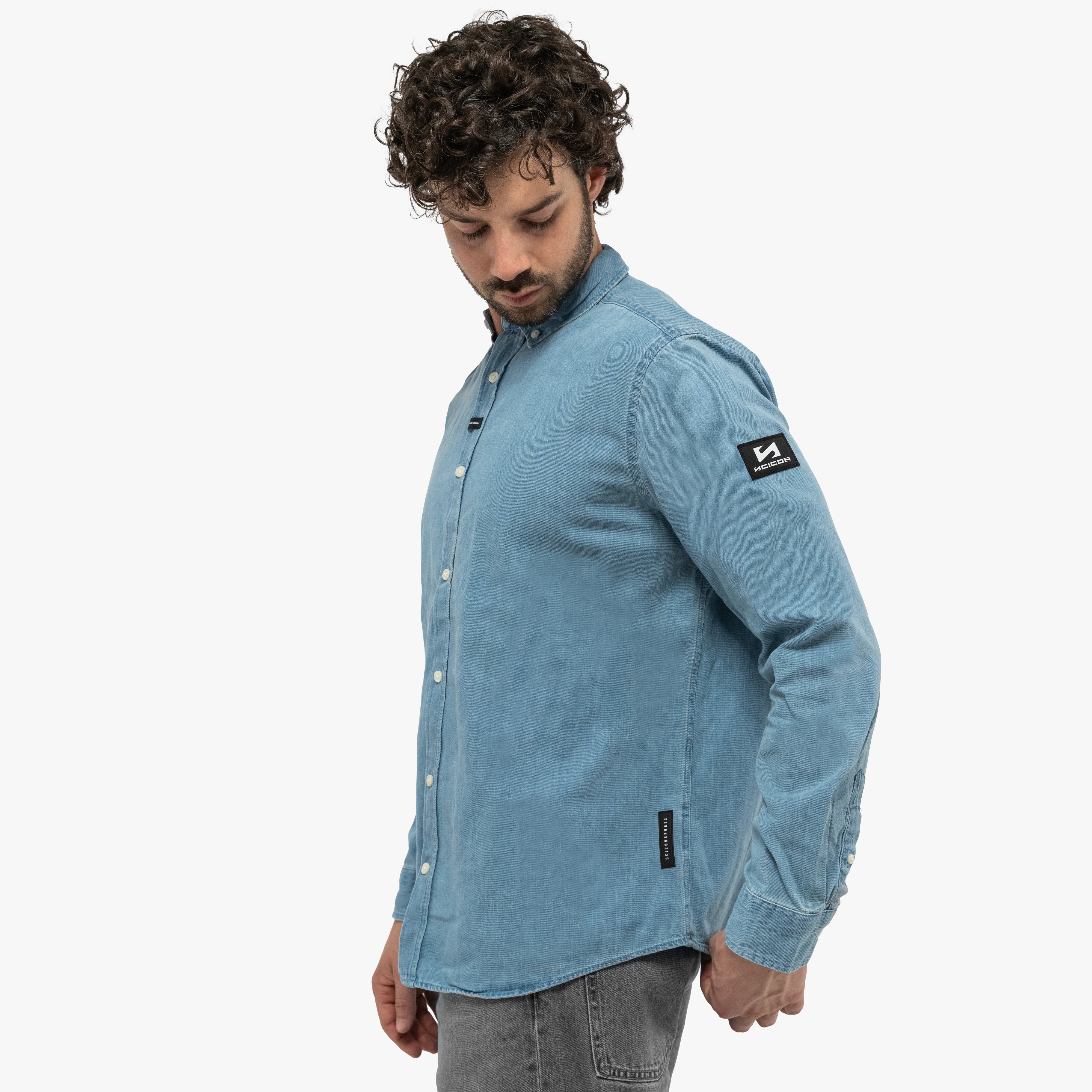 BLUE DENIM SHIRT - MEN
