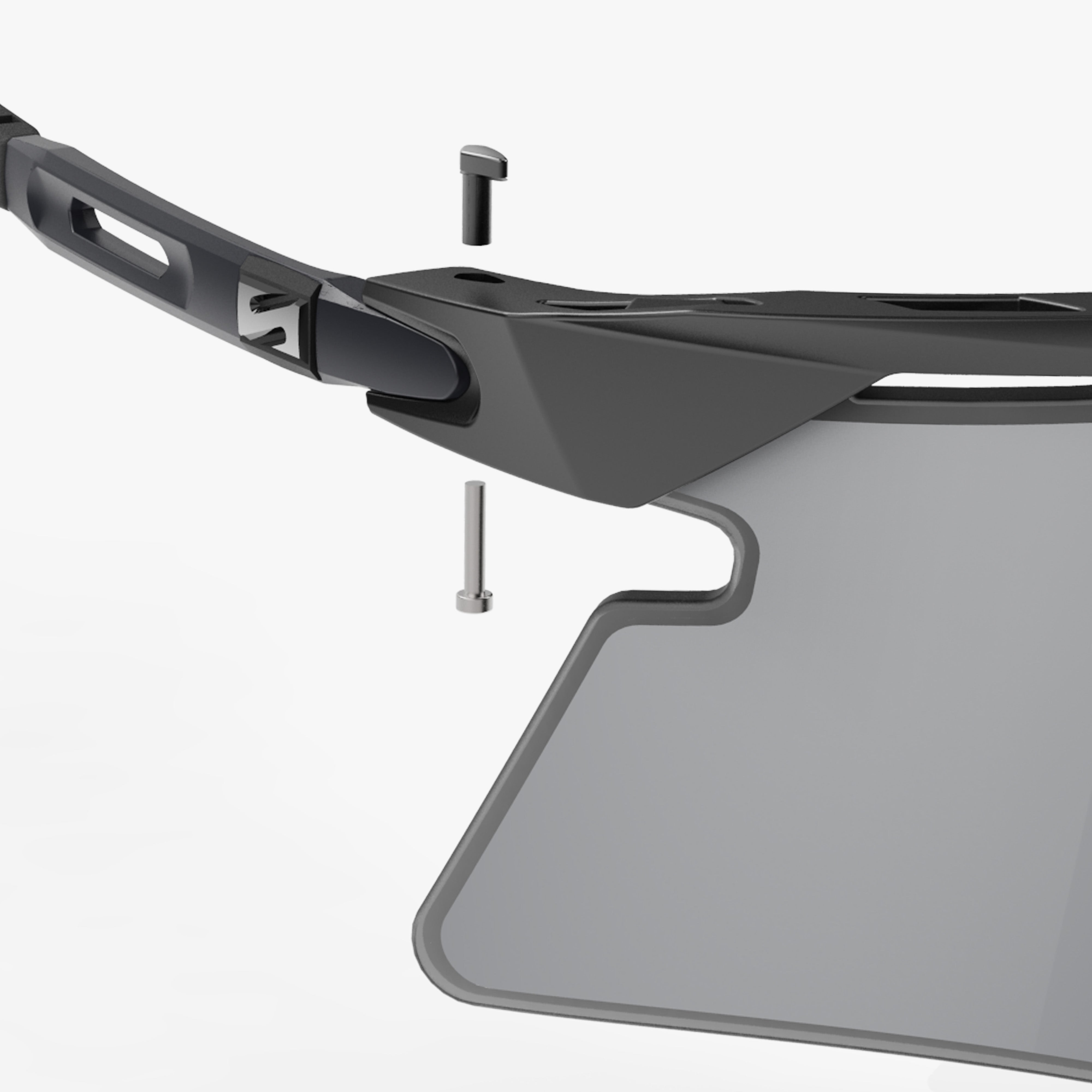 Aerobeam Titanium Temples Screws detail aeroshade