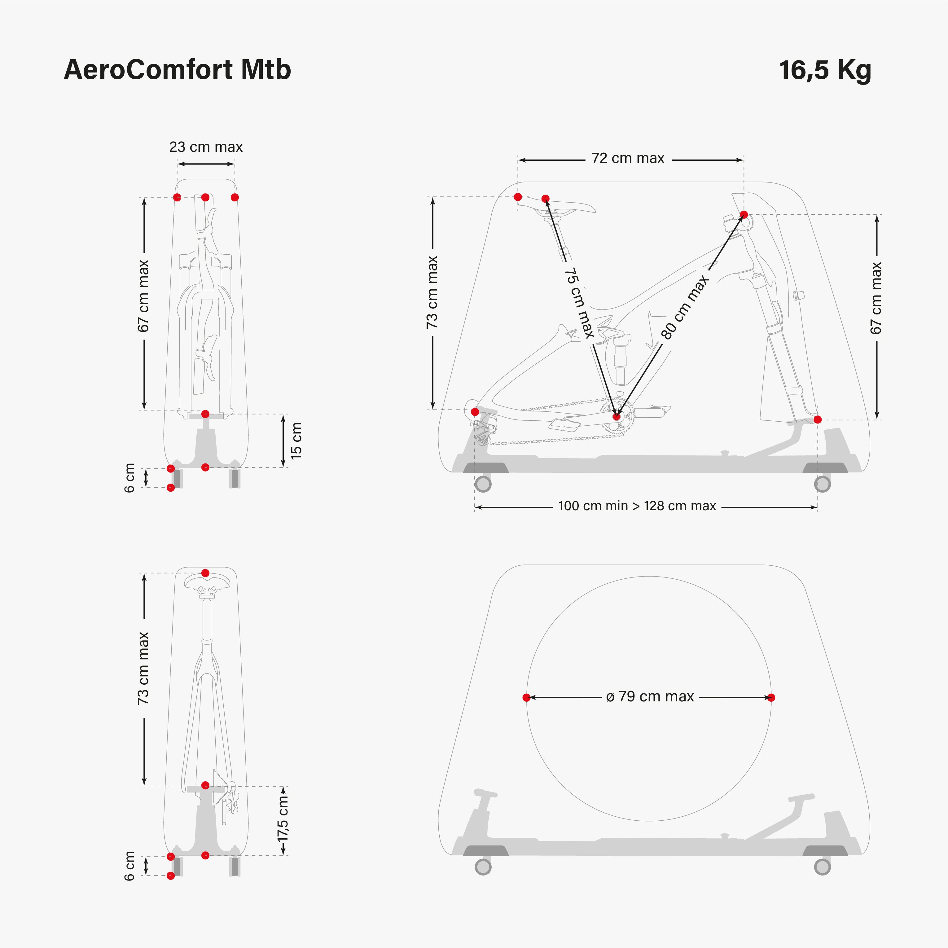 AEROCOMFORT MTB BIKE TRAVEL BAG