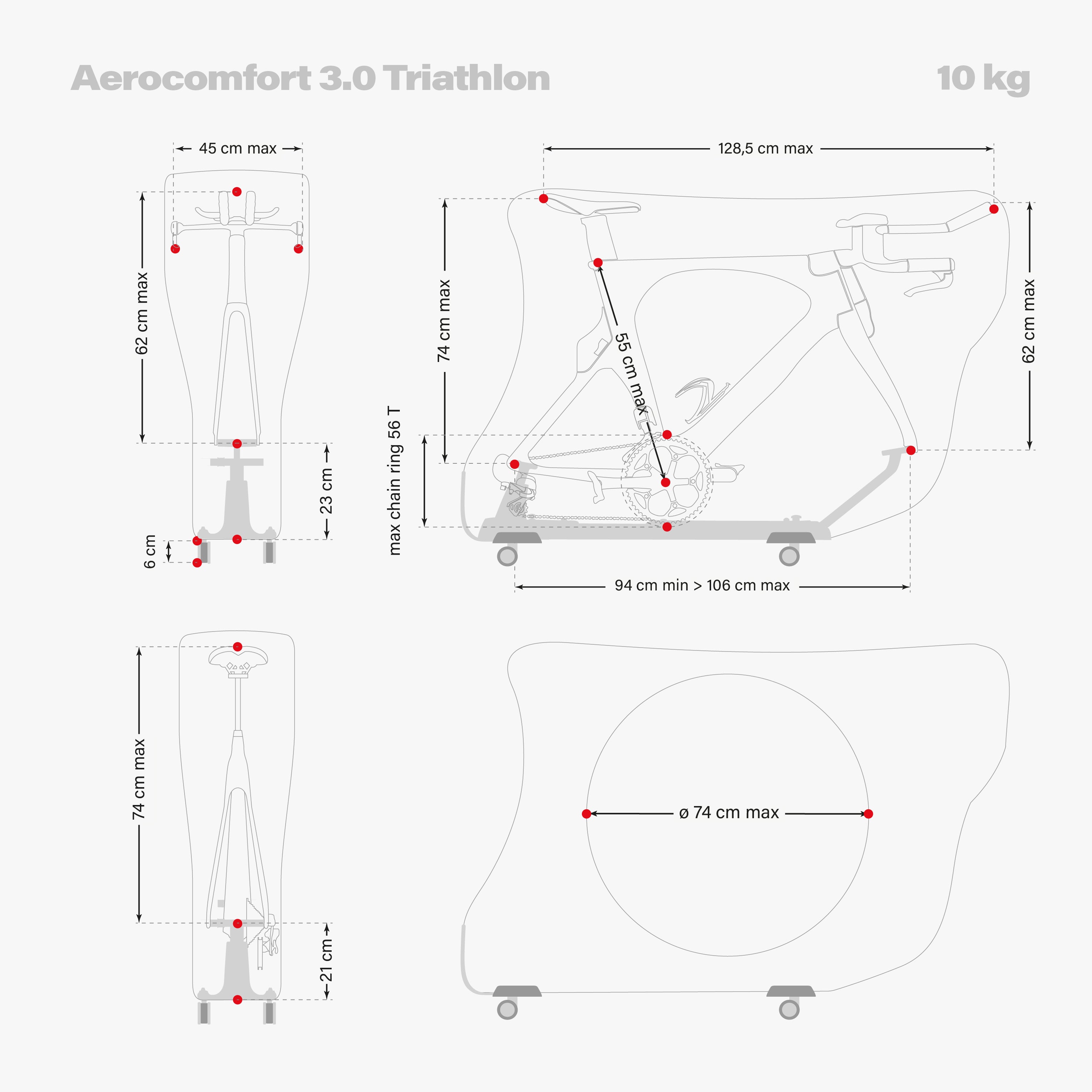 Aerocomfort 3.0 Triathlon Bike Travel Bag | Scicon Sports