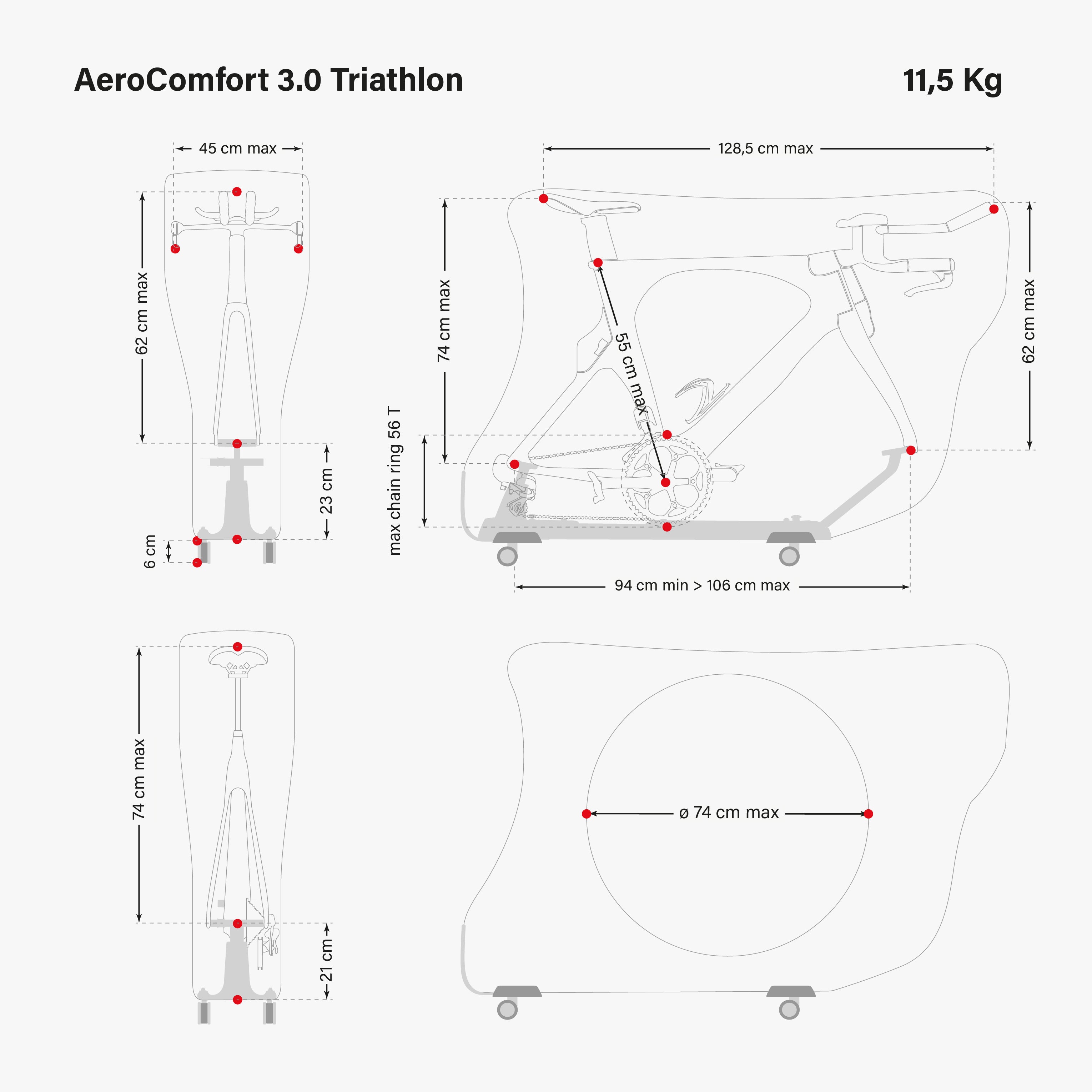 AEROCOMFORT 3.0 TSA TRIATHLON BIKE BAG