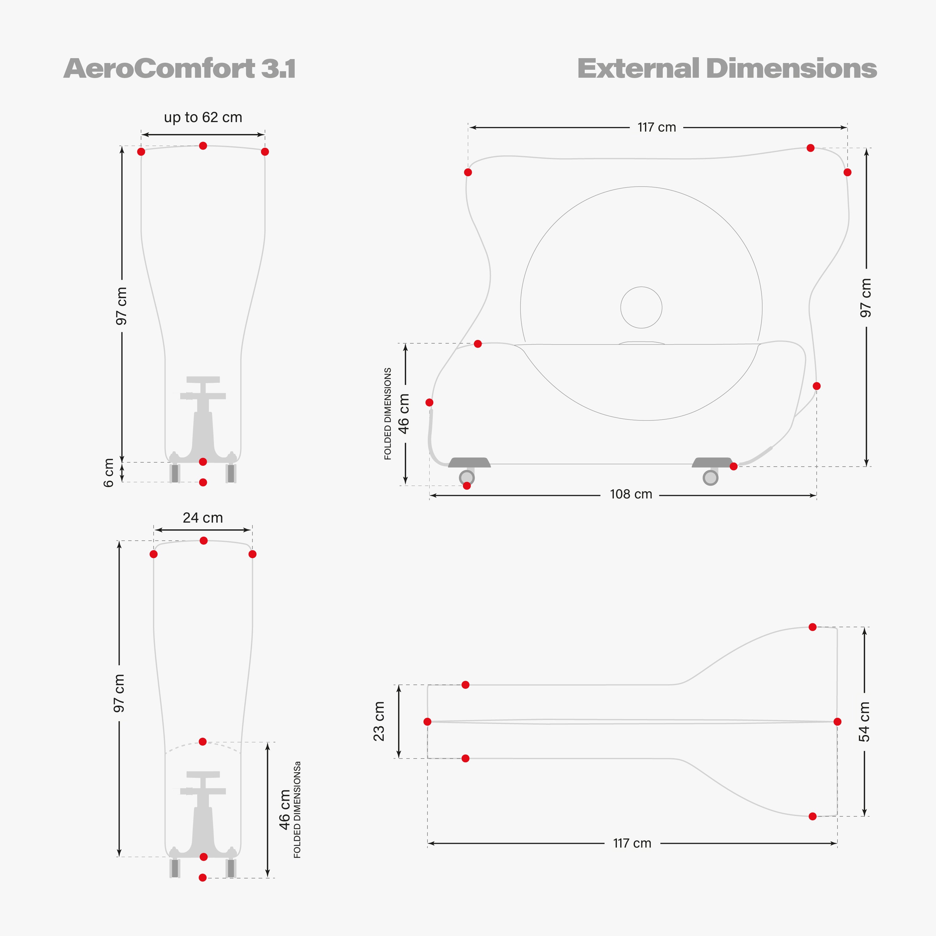 HOUSSE À VÉLO AEROCOMFORT 3.1 ROAD