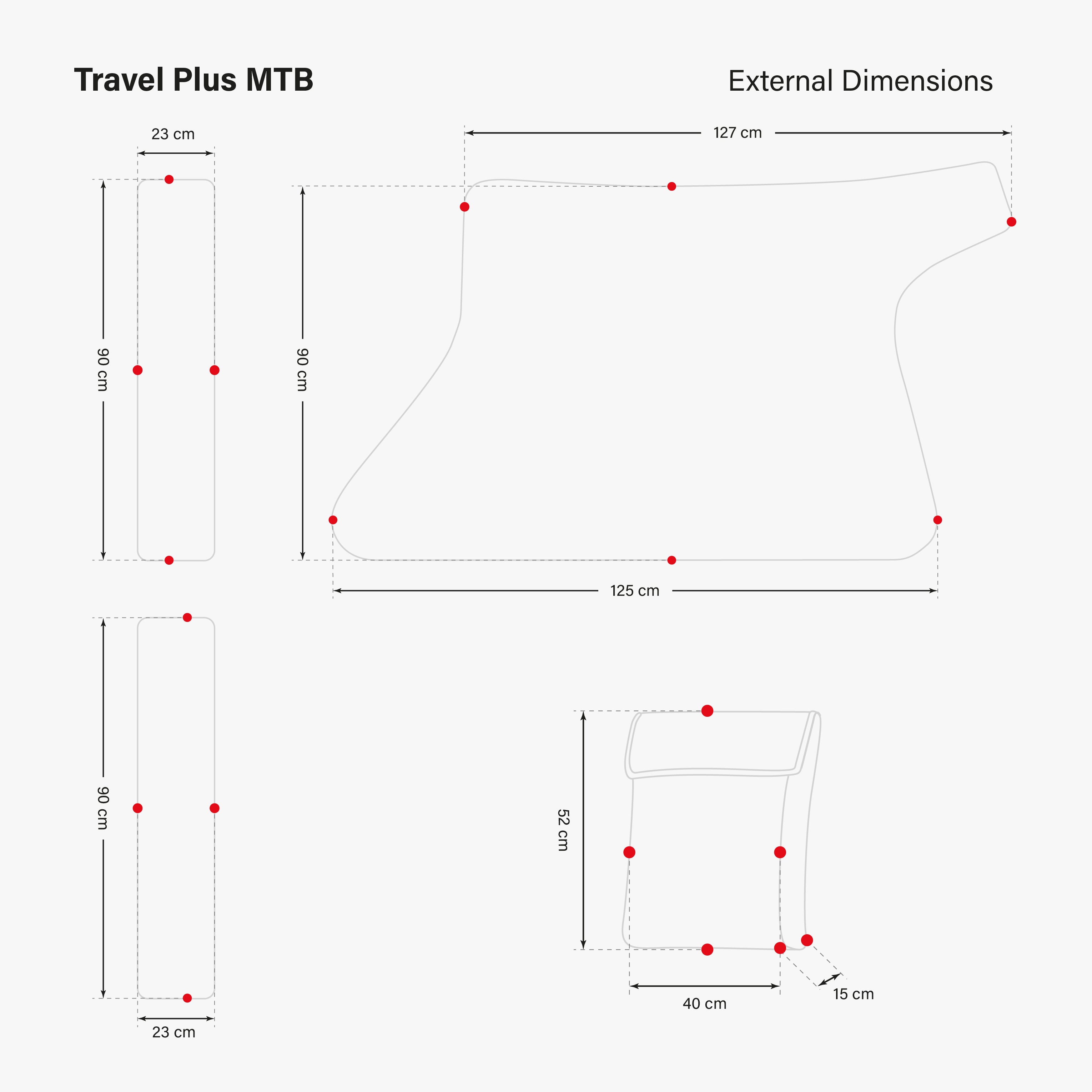 HOUSSE DE VÉLO SOUPLE - TRAVEL PLUS VTT