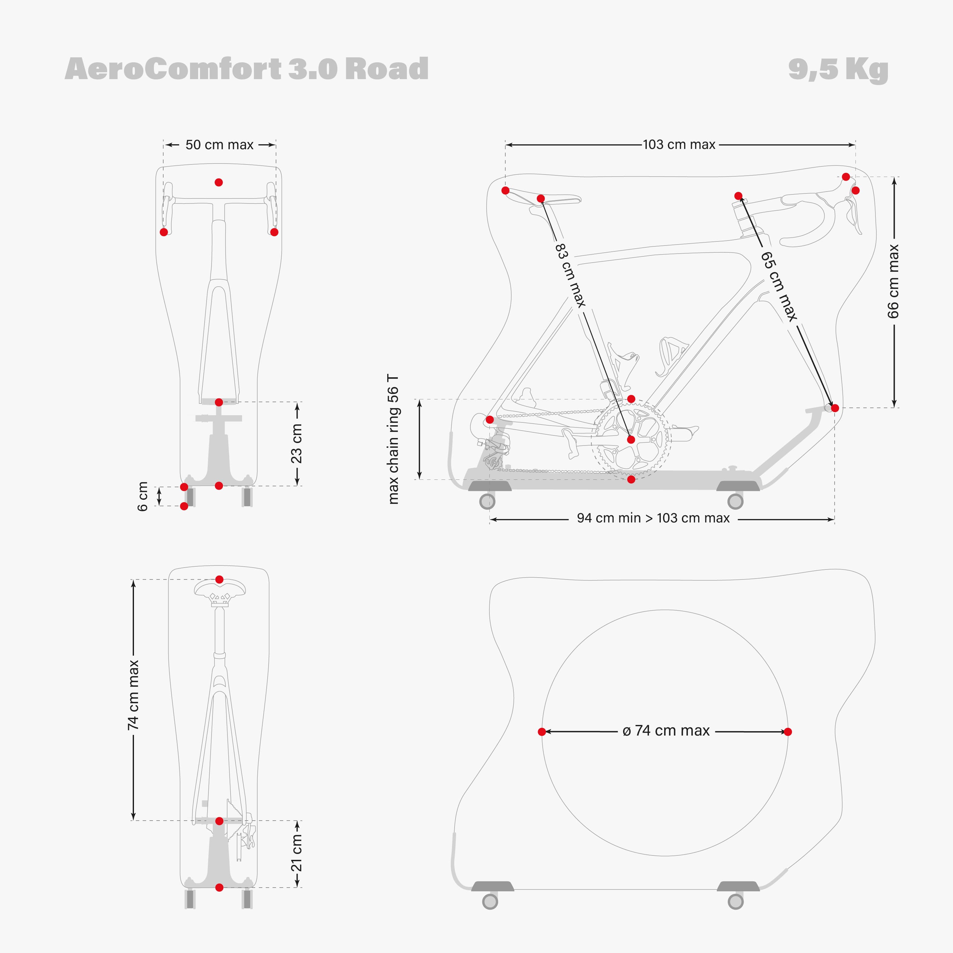 AEROCOMFORT 3.1 XP ROAD TRAVEL BAG