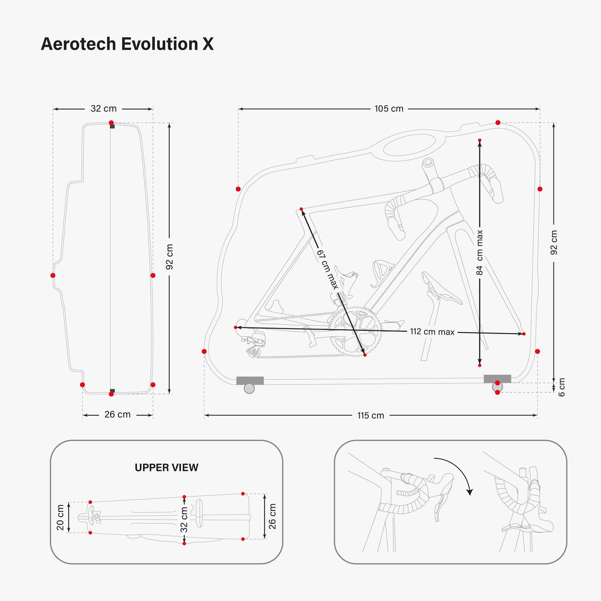 Aerotech Evolution X TSA Dimensions